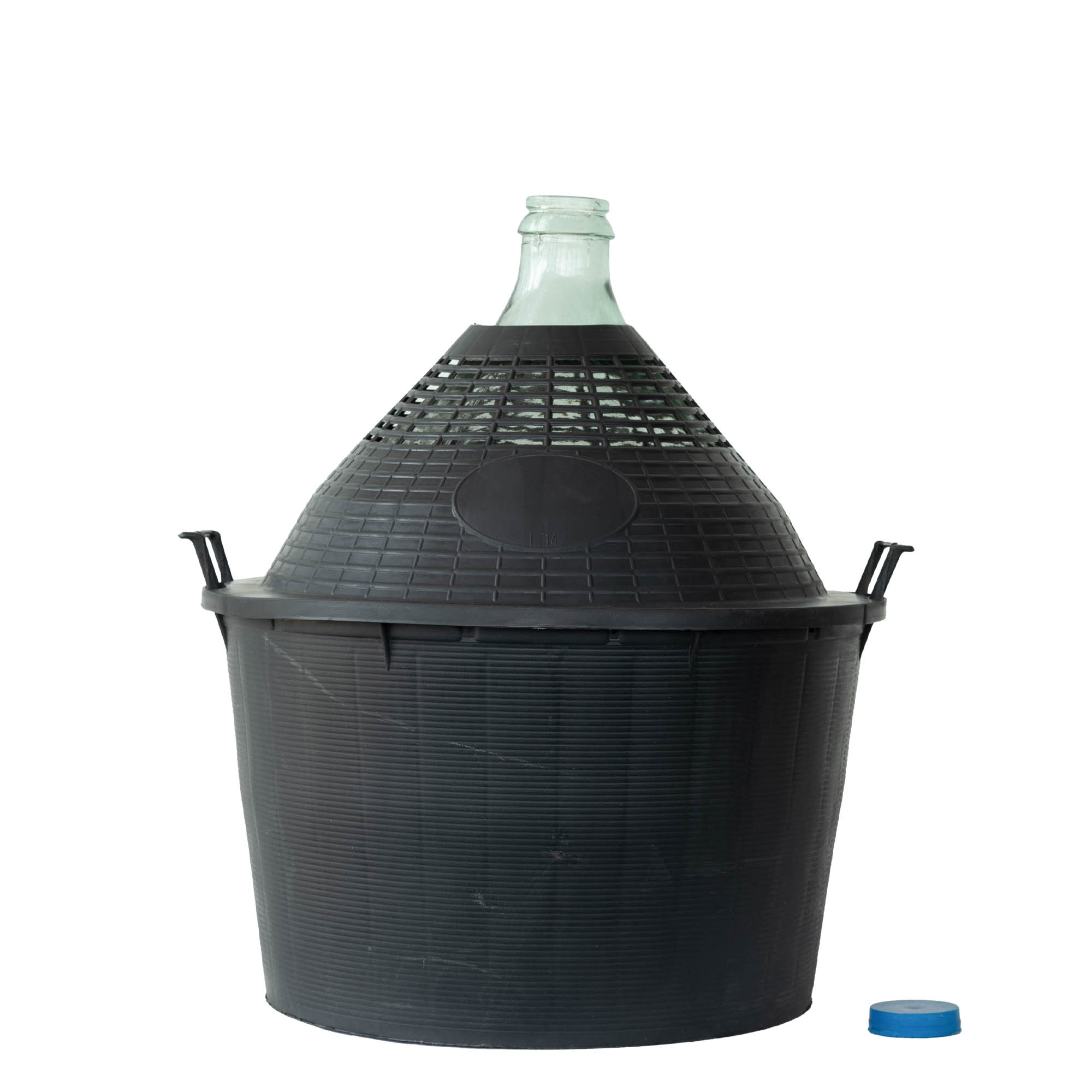 34 l balonska boca uskog grla, staklena, otvor: poklopac na navlaku 34 l balonska boca uskog grla, staklena, otvor: poklopac na navlaku