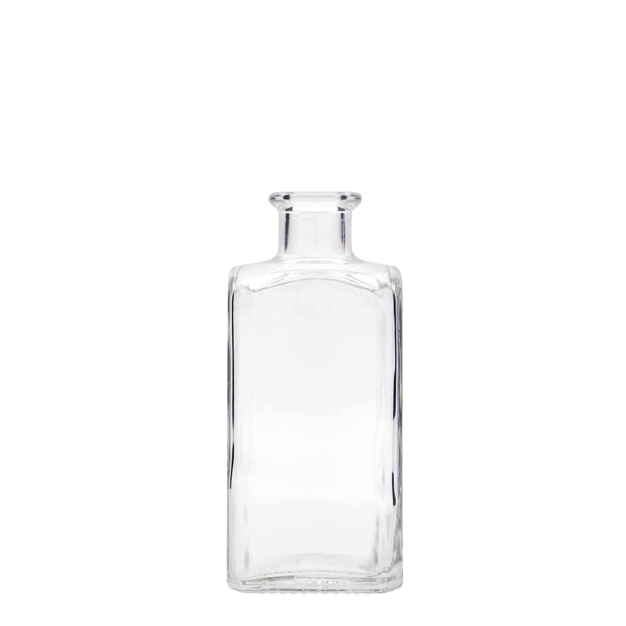Apotekarska staklena boca 250 ml Carré, kvadratna, otvor: pluteni čep Apotekarska staklena boca 250 ml Carré, kvadratna, otvor: pluteni čep
