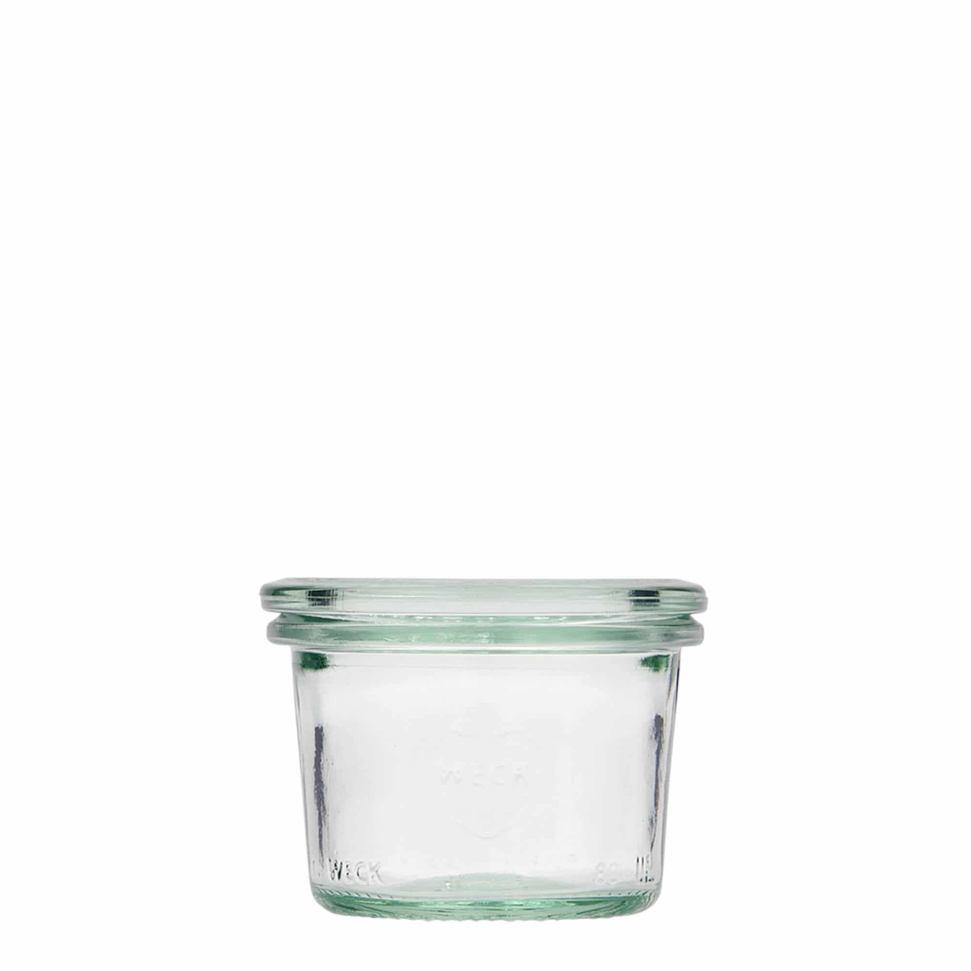 80 ml WECK staklenka za okretanje, otvor: okrugli rub