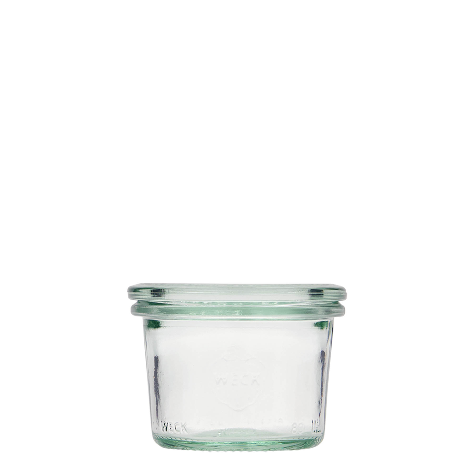 80 ml WECK staklenka za okretanje, otvor: okrugli rub