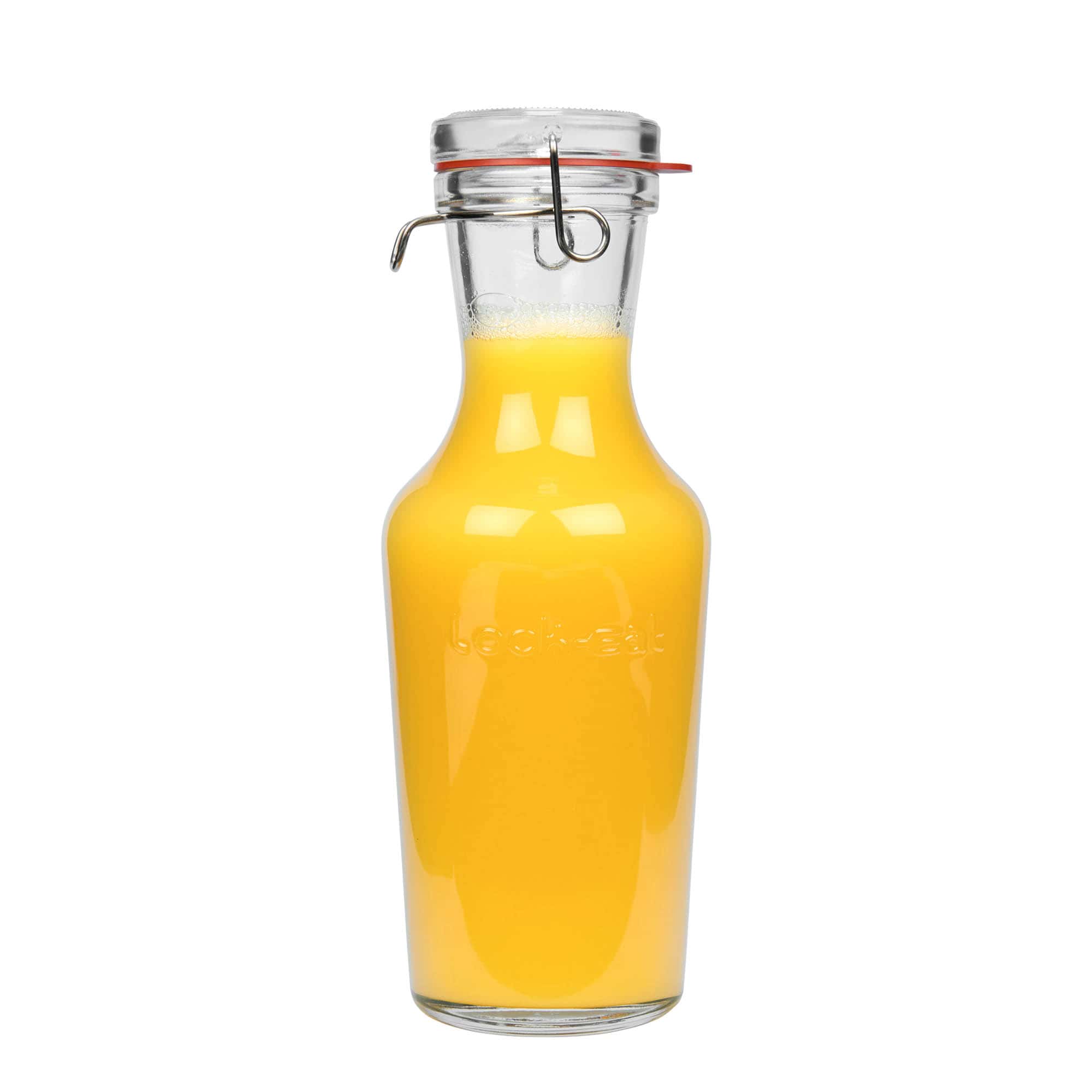 1.000 ml staklena karafa 'Lock-Eat', otvor: zatvarač sa žičanim kopčama