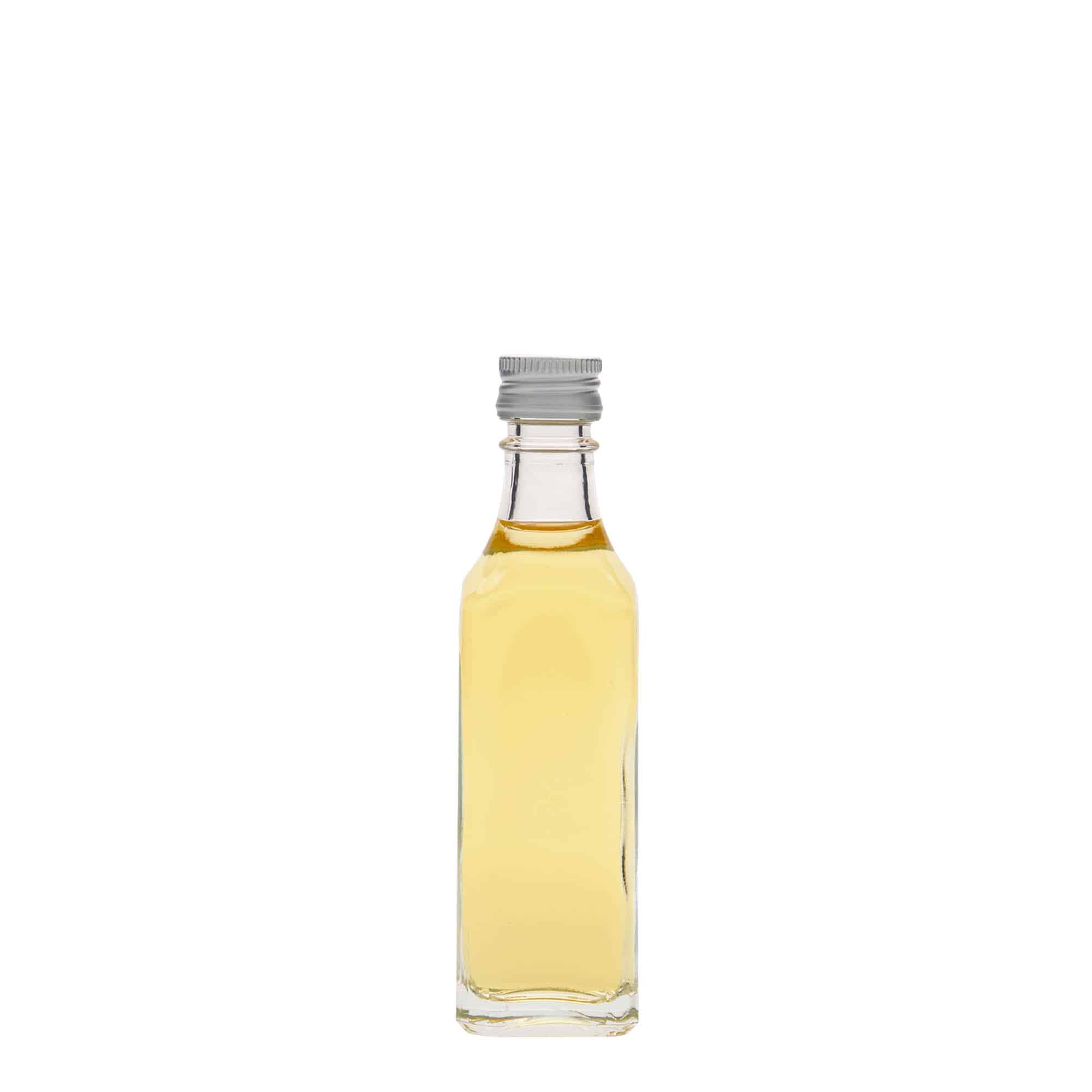 Staklena boca 50 ml 'Siena', kvadratna, otvor: PP 18