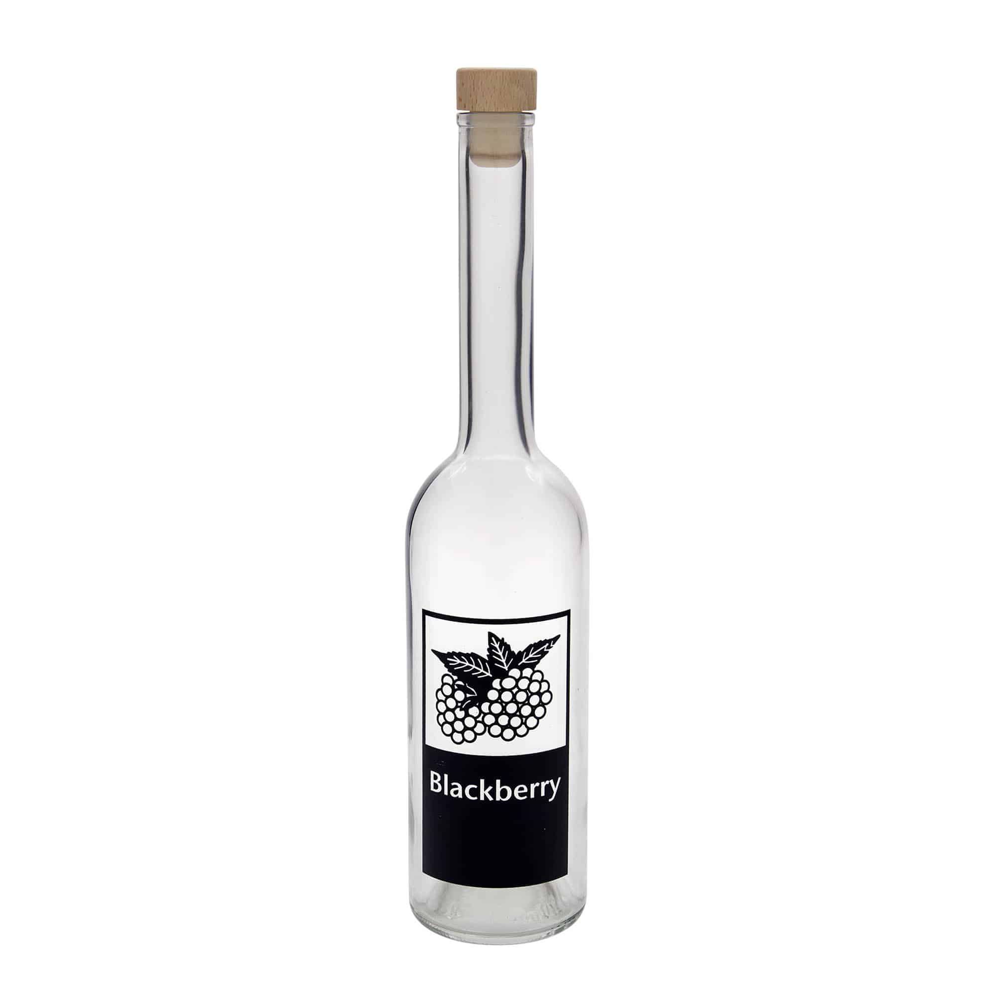 500 ml staklena boca 'Opera', motiv: kupina, grlo: čep