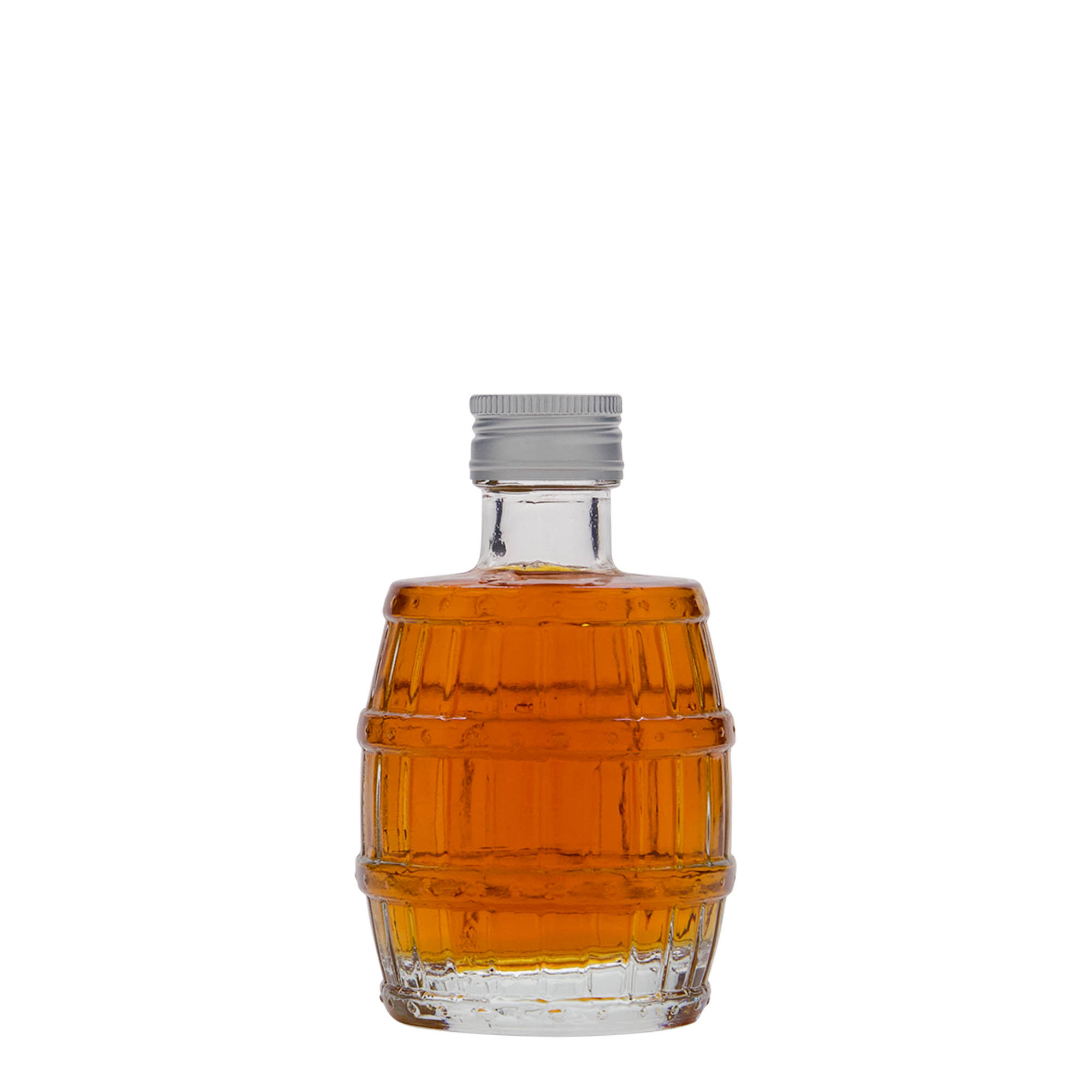 100 ml staklena boca 'Bačva', grlo: PP 24 100 ml staklena boca 'Bačva', grlo: PP 24