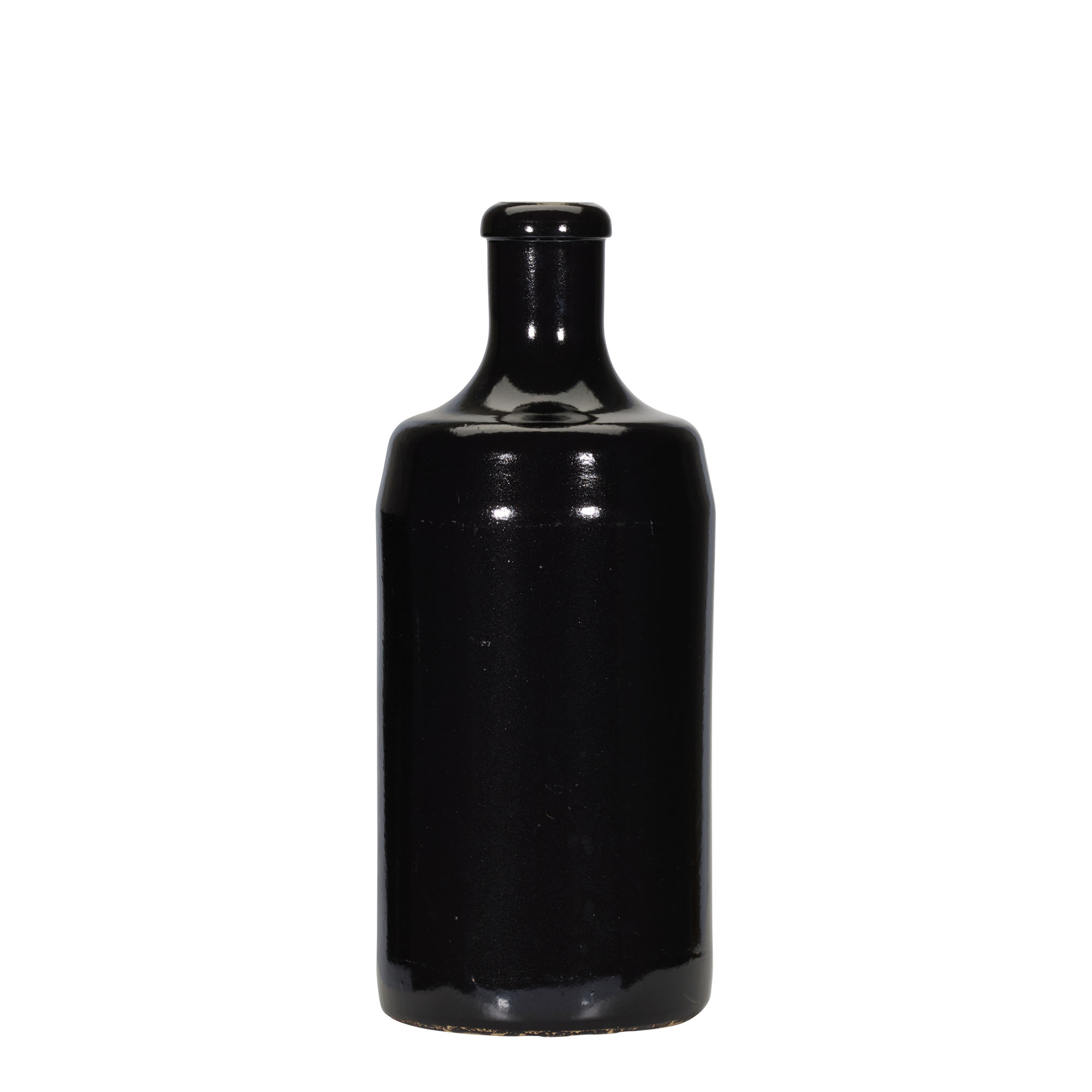 700 ml glineni vrč 'Calvados, kamenina, crni, otvor: pluta'