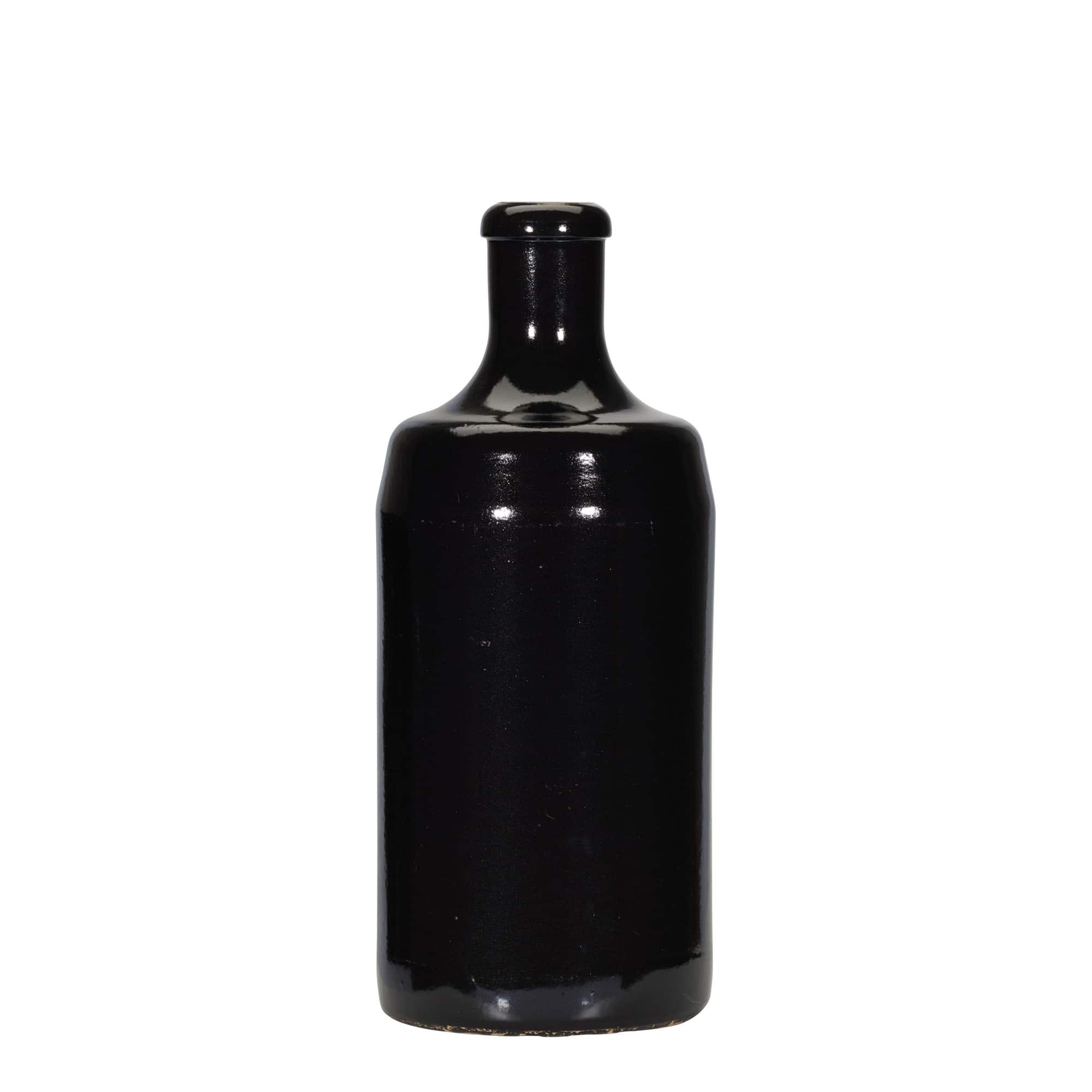 700 ml glineni vrč 'Calvados, kamenina, crni, otvor: pluta'