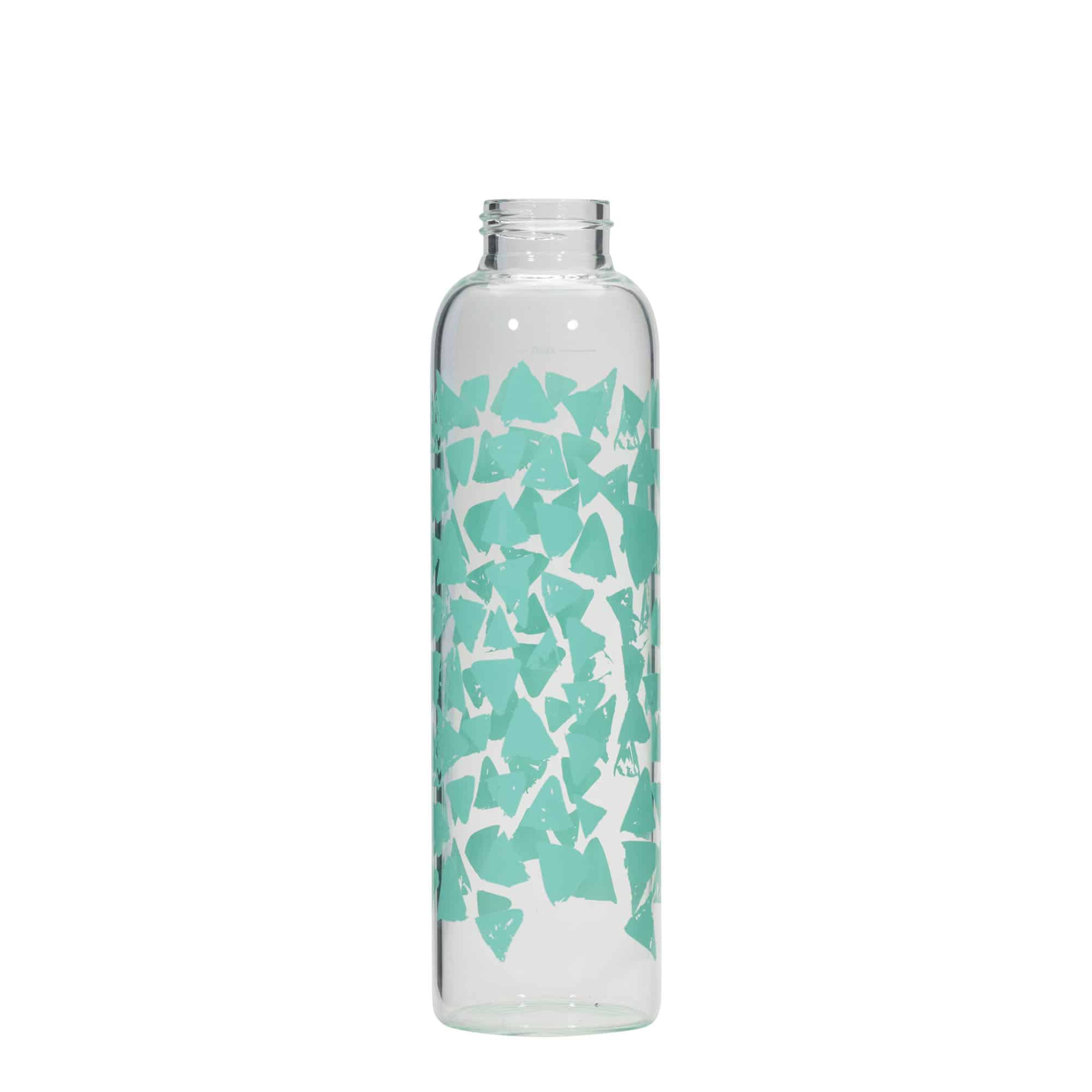 Boca za vodu 500 ml 'Perseus', motiv: tirkizni trokuti, otvor: navojni čep Boca za vodu 500 ml 'Perseus', motiv: tirkizni trokuti, otvor: navojni čep