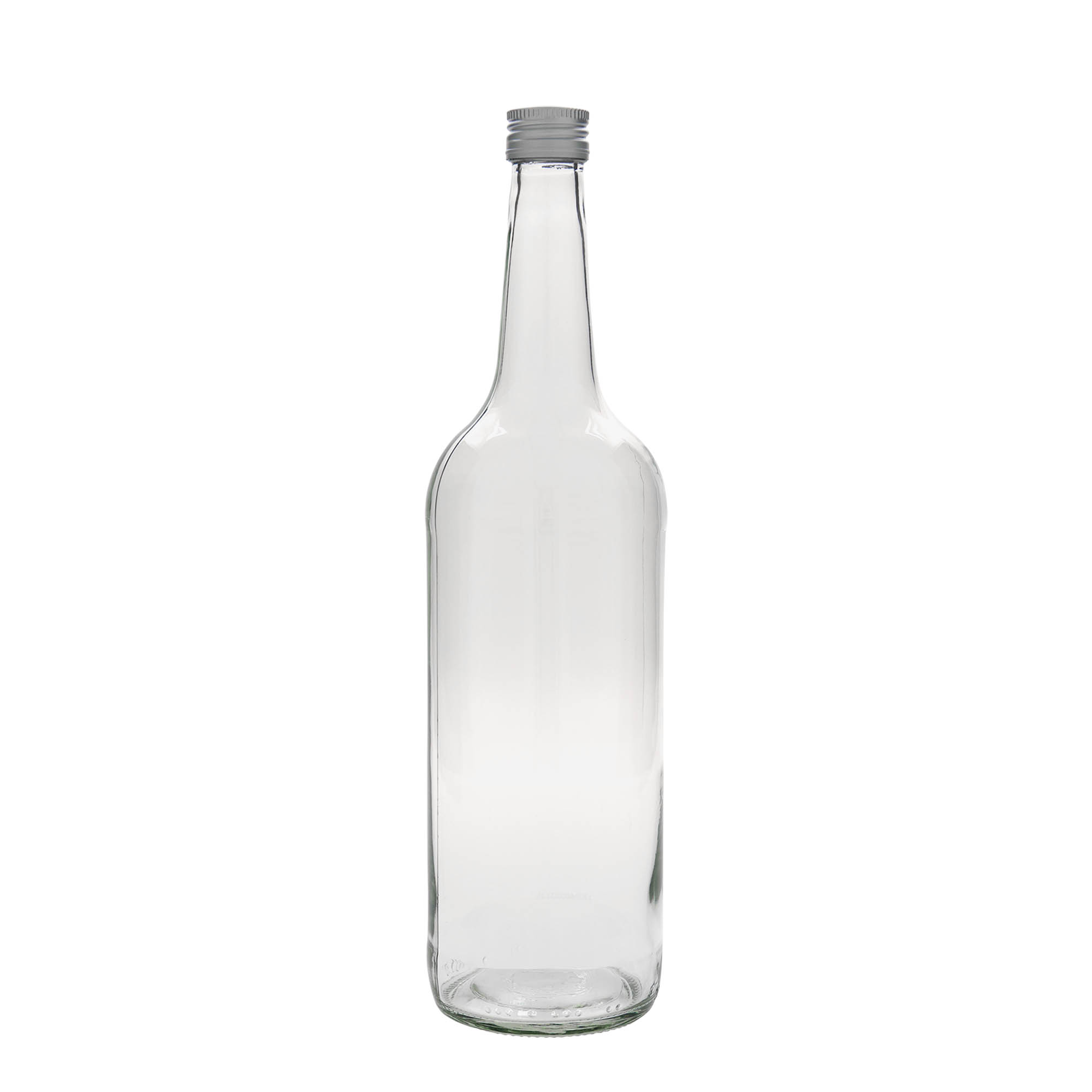 1.000 ml staklena boca s ravnim vratom, grlo: PP 28 1.000 ml staklena boca s ravnim vratom, grlo: PP 28