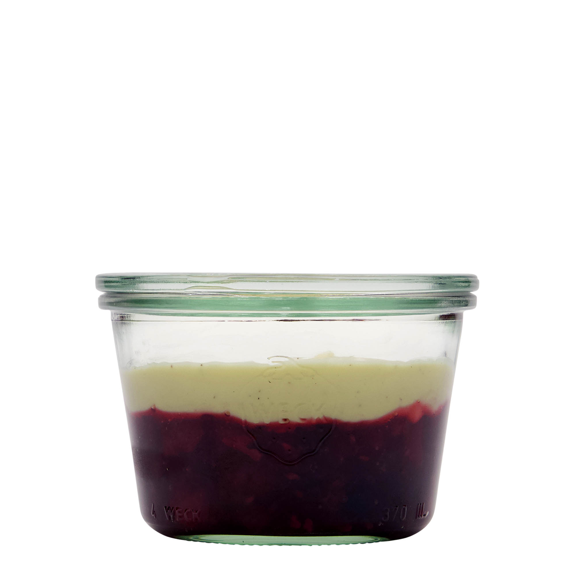 370 ml WECK staklenka za okretanje, otvor: okrugli rub