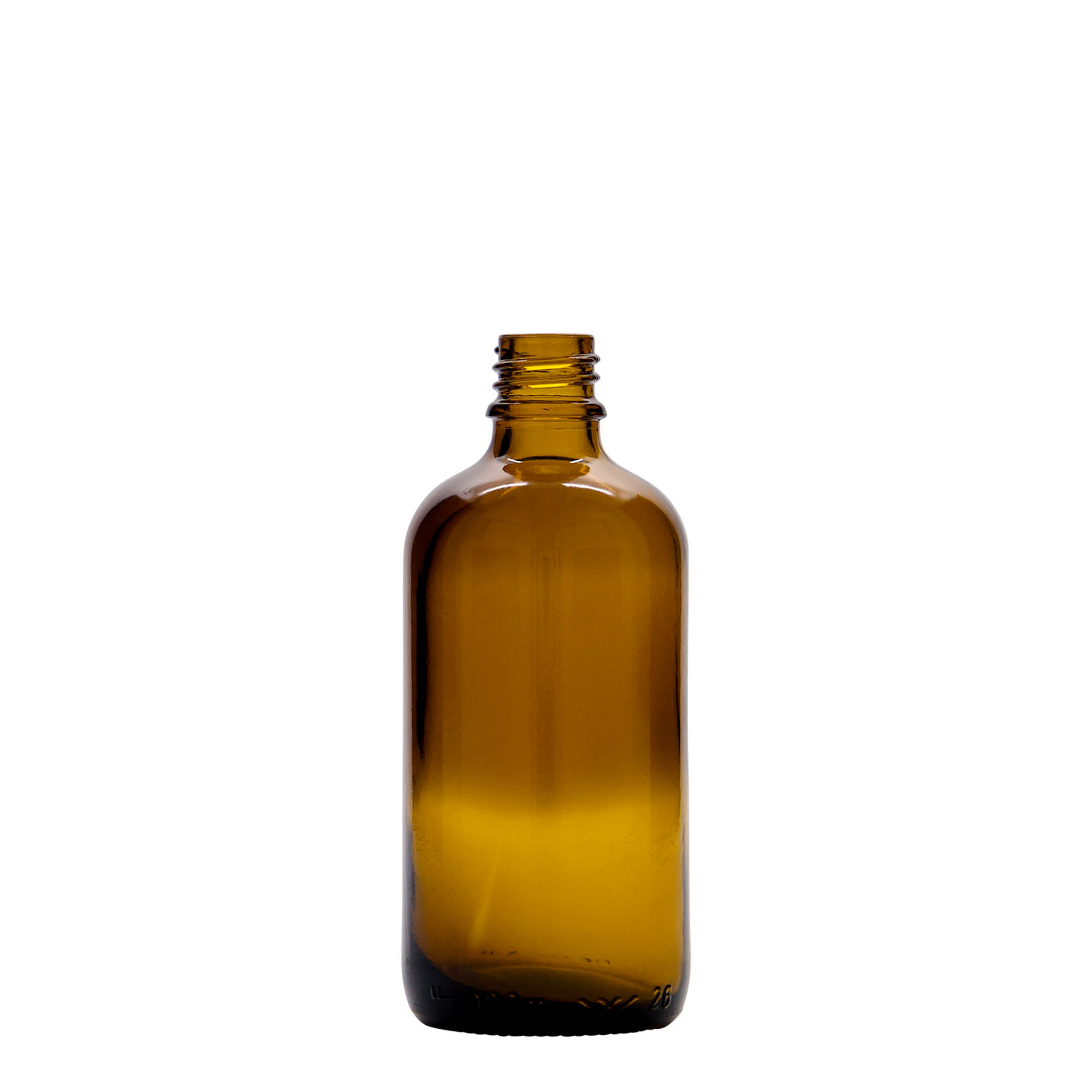 100 ml bočica s kapaljkom, medicinska, staklena, smeđe-crvena, grlo: DIN 18