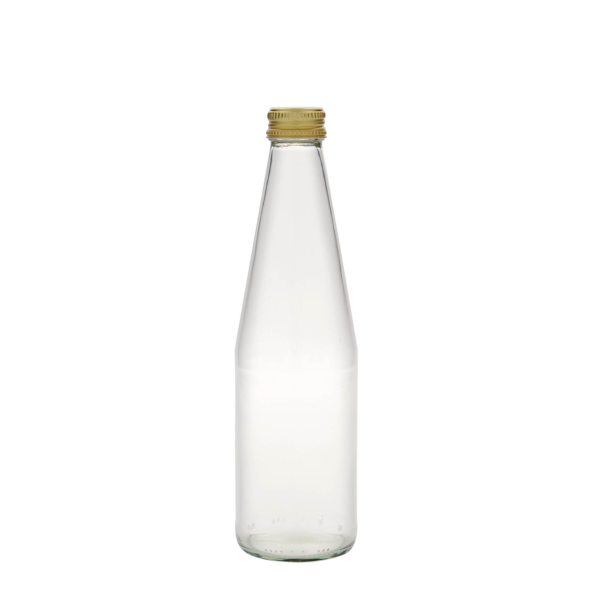 330 ml univerzalna boca u obliku mrkve, staklo, grlo: PP 28
