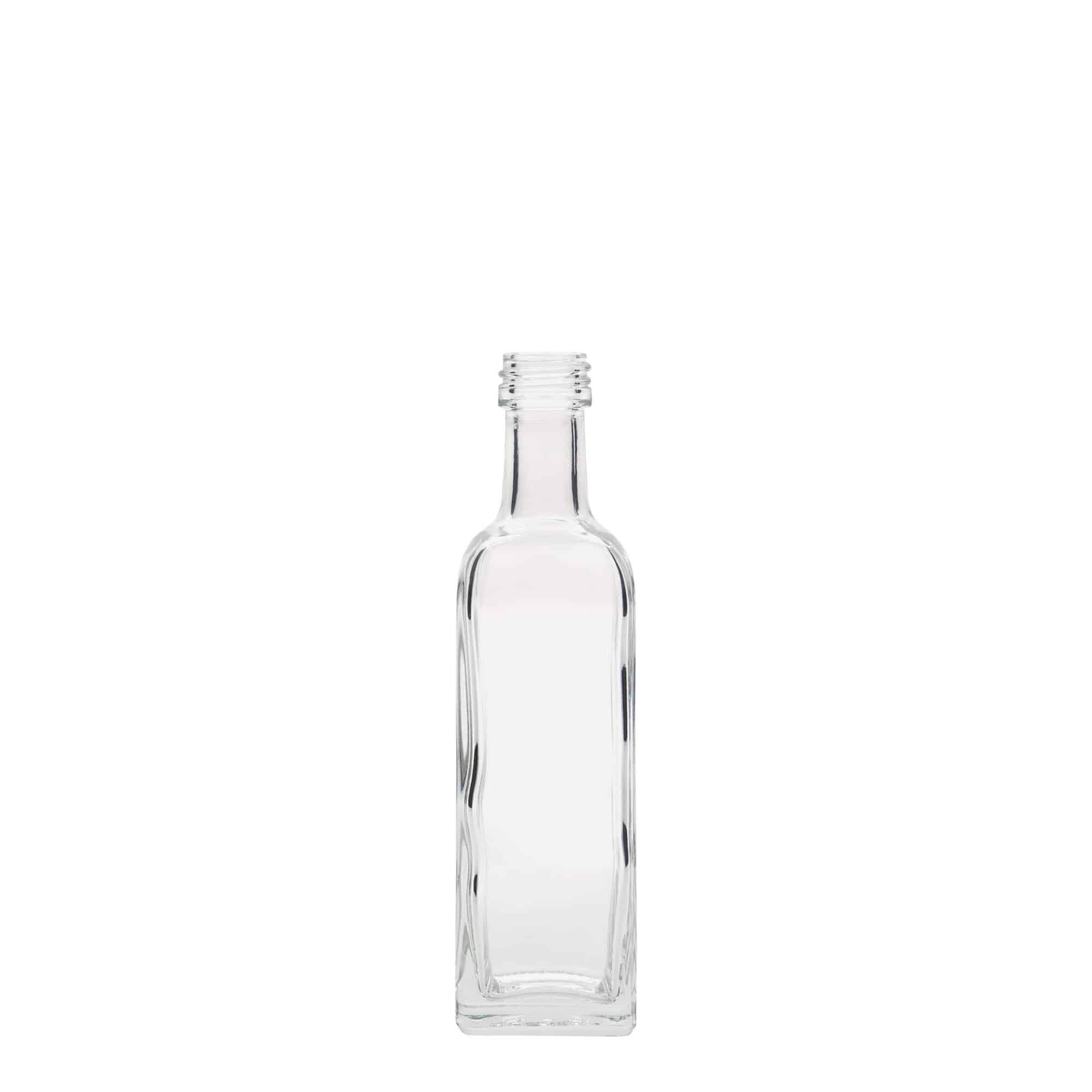 60 ml staklena boca 'Marasca', četvrtasta, grlo: PP 18