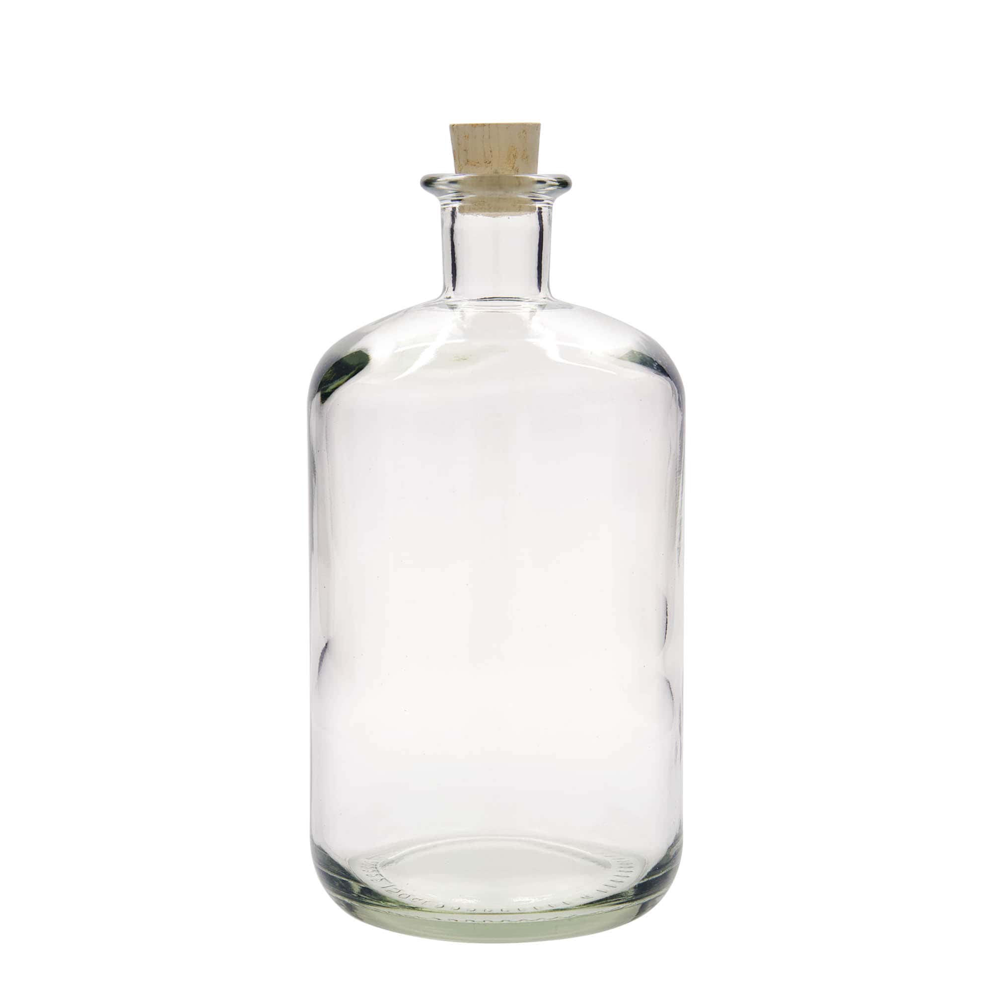 1.500 ml staklena boca ljekarnika, otvor: pluta