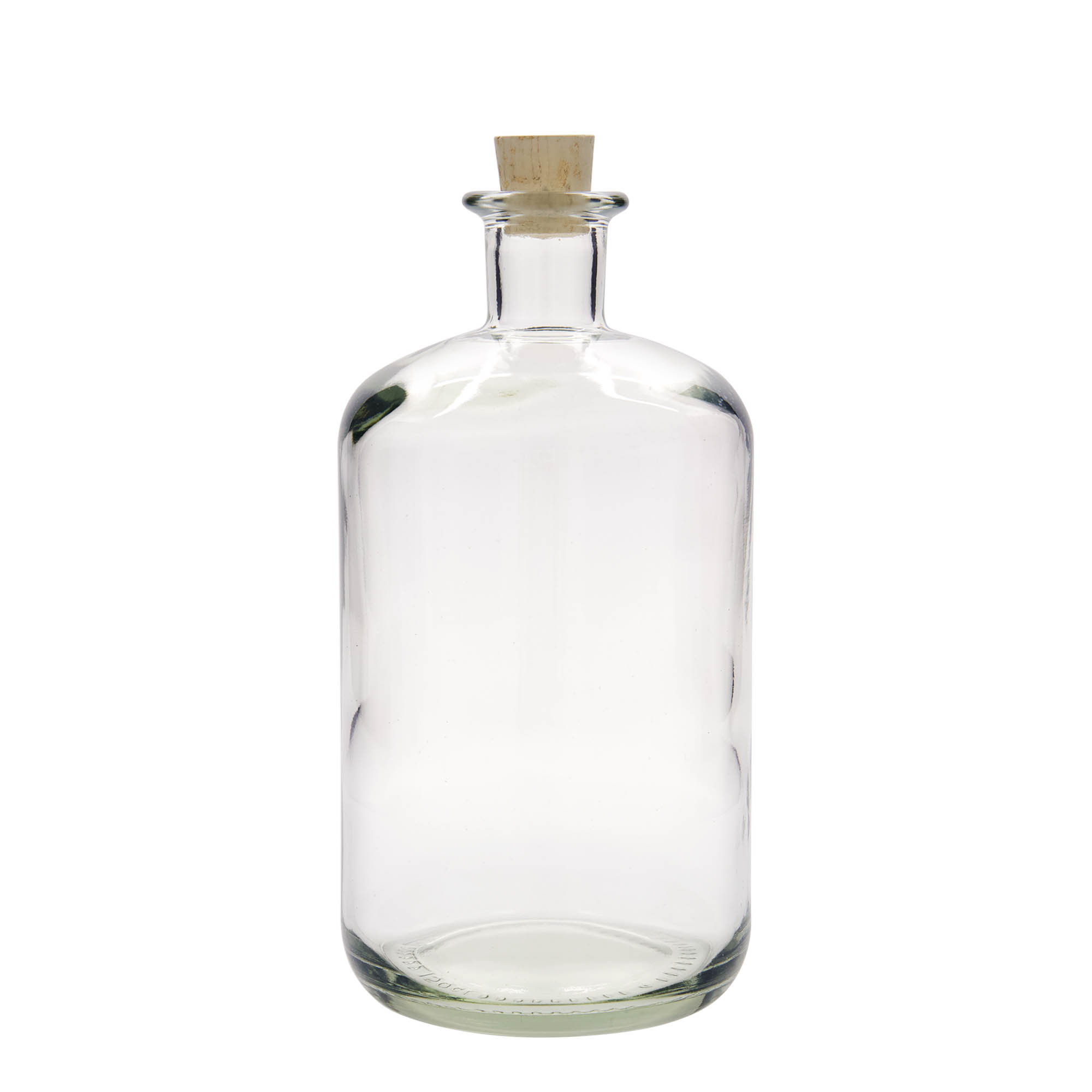 1.500 ml staklena boca ljekarnika, otvor: pluta