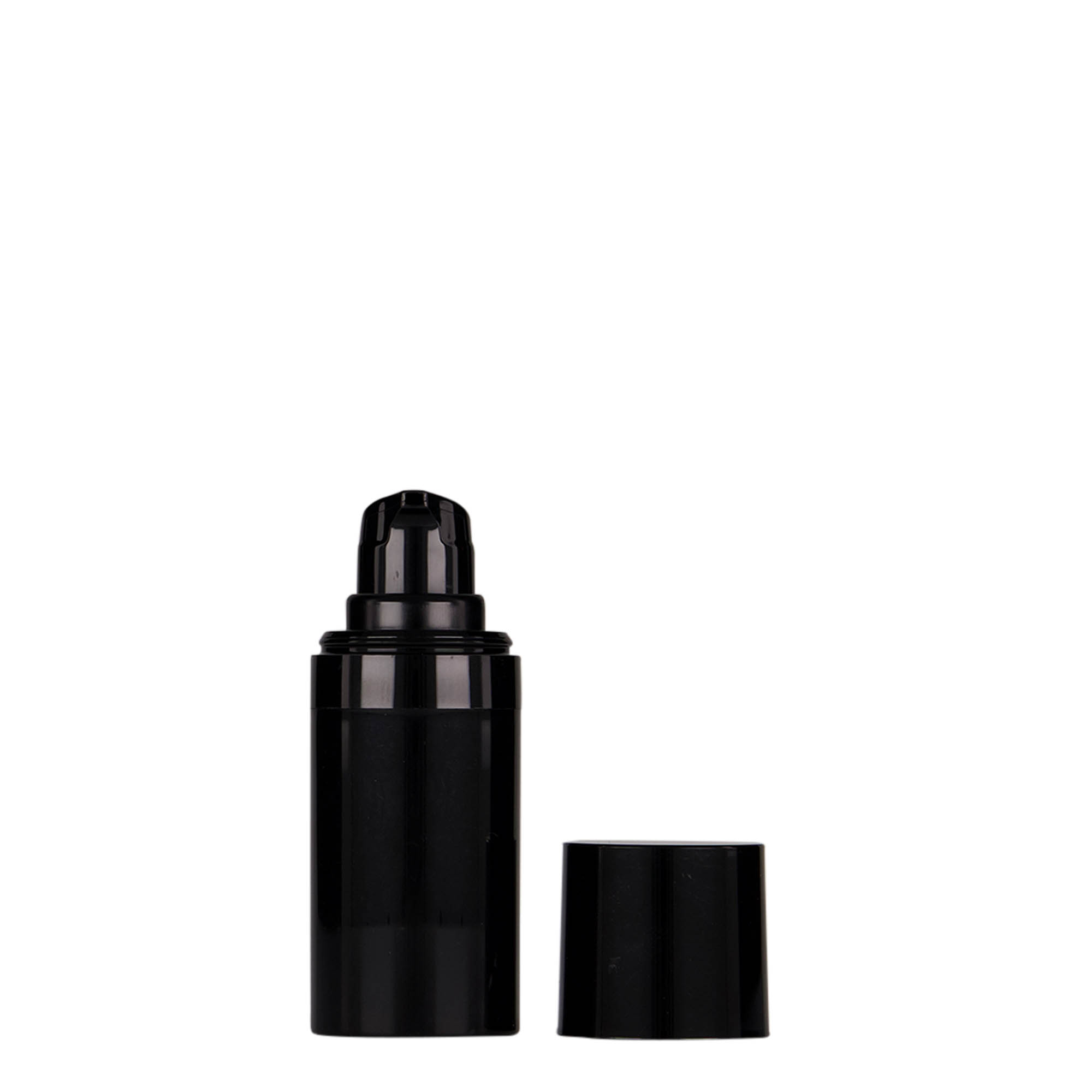15 ml Airless dozirnik 'Micro', PP-plastika, crni