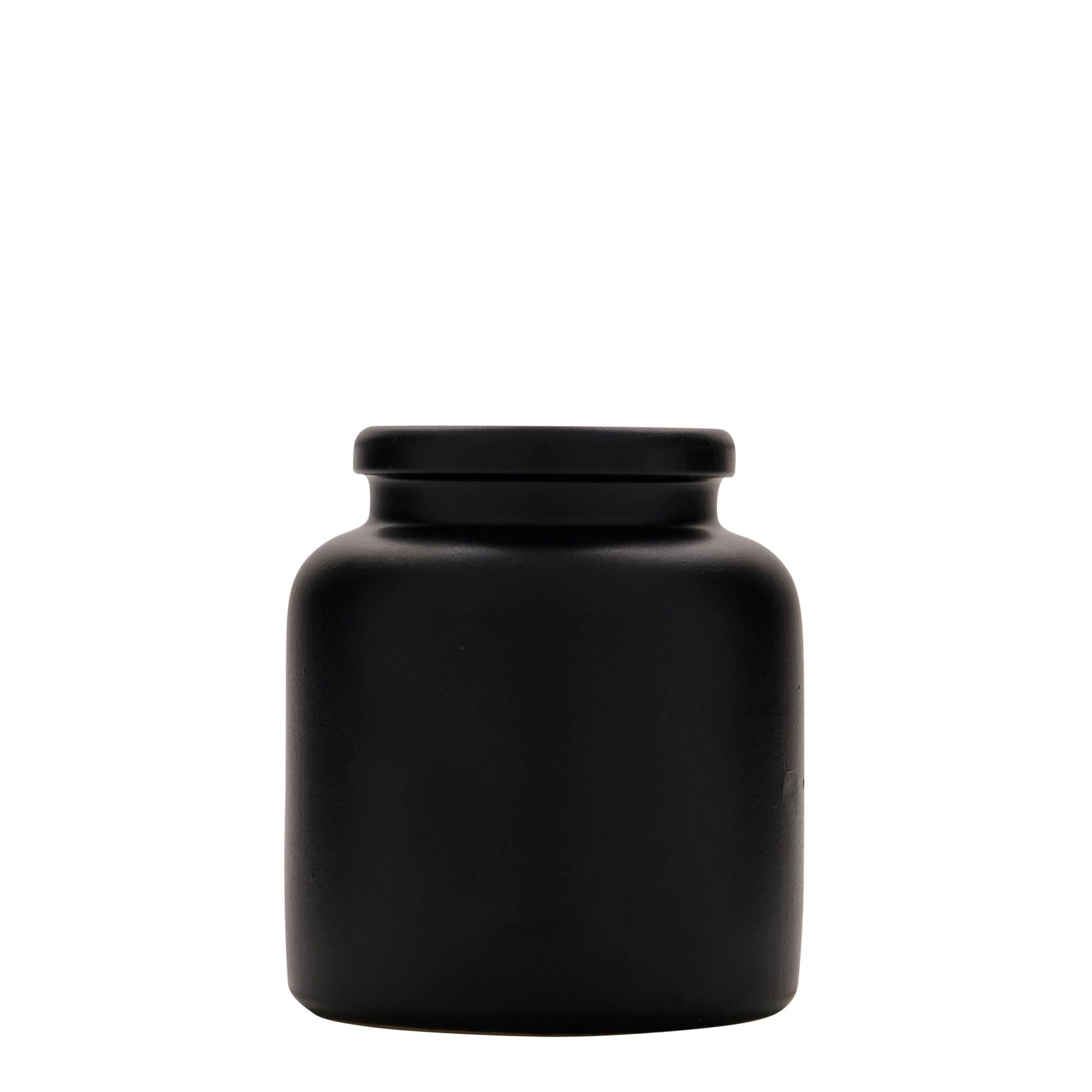 270 ml lonac od kamene keramike, crni, otvor: poklopac na navoj 270 ml lonac od kamene keramike, crni, otvor: poklopac na navoj