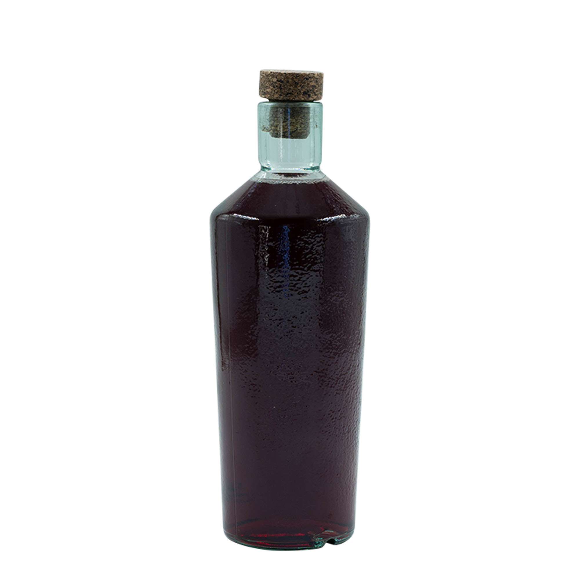 700 ml ručno izrađena staklena boca 'Primal', grlo: pluta