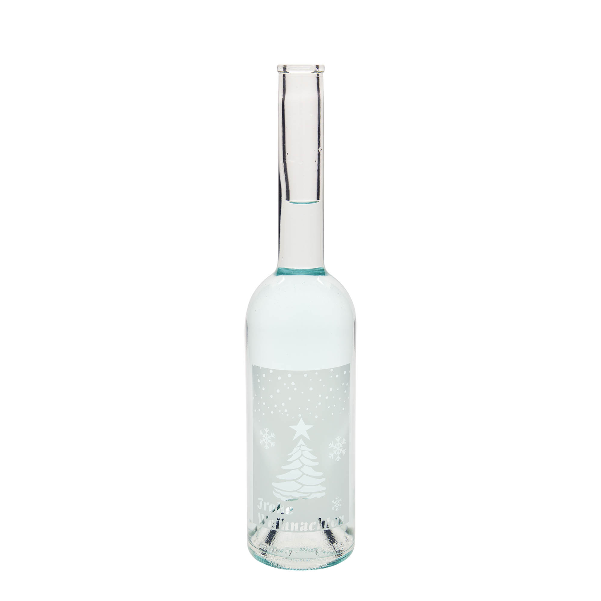 500 ml staklena boca 'Opera', motiv: Bijeli Božić, grlo: plutanje 500 ml staklena boca 'Opera', motiv: Bijeli Božić, grlo: plutanje