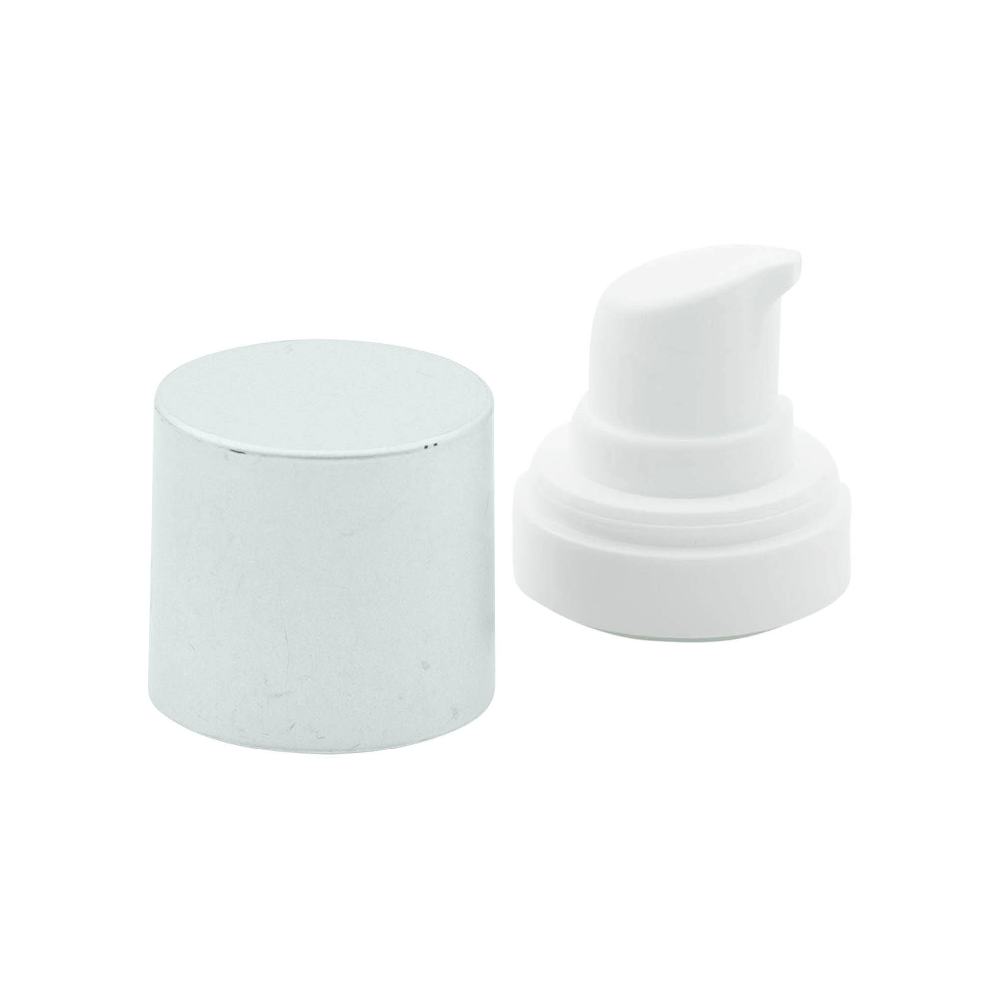 Pumpa za doziranje bez zraka 'Micro', PP plastika, srebrna Pumpa za doziranje bez zraka 'Micro', PP plastika, srebrna