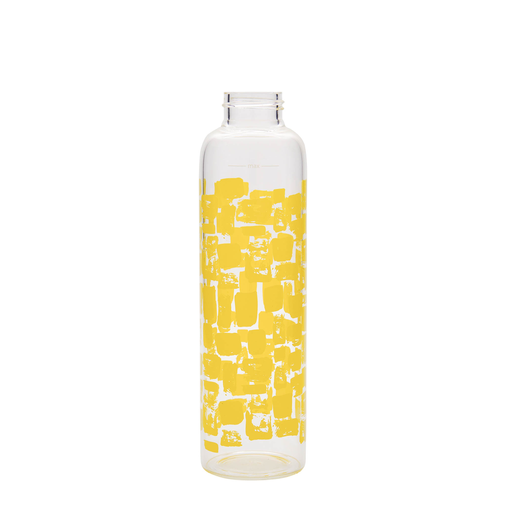 500 ml boca za piće 'Perseus - Žuti pravokutnici', otvor: navojni zatvarač