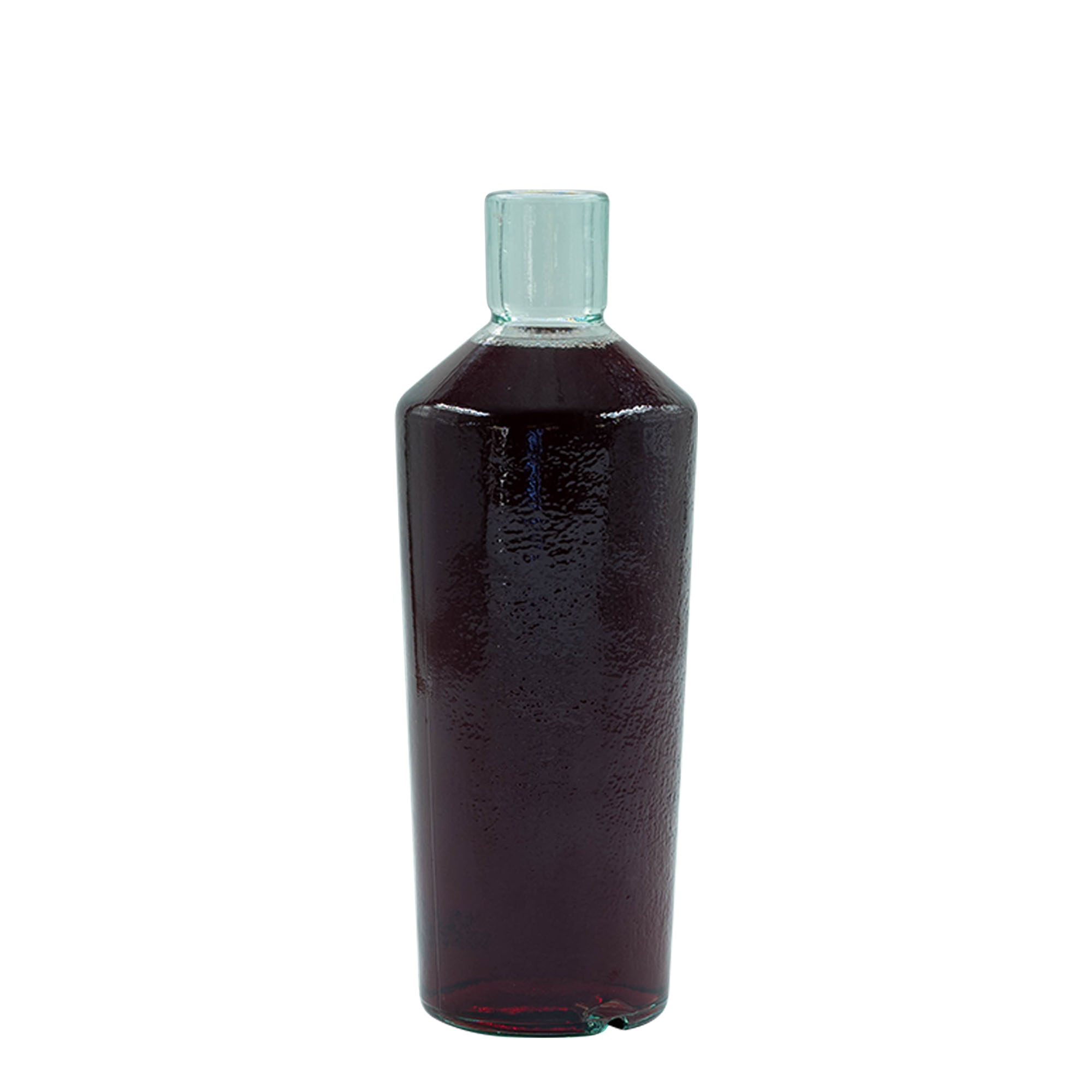 700 ml ručno izrađena staklena boca 'Primal', grlo: pluta