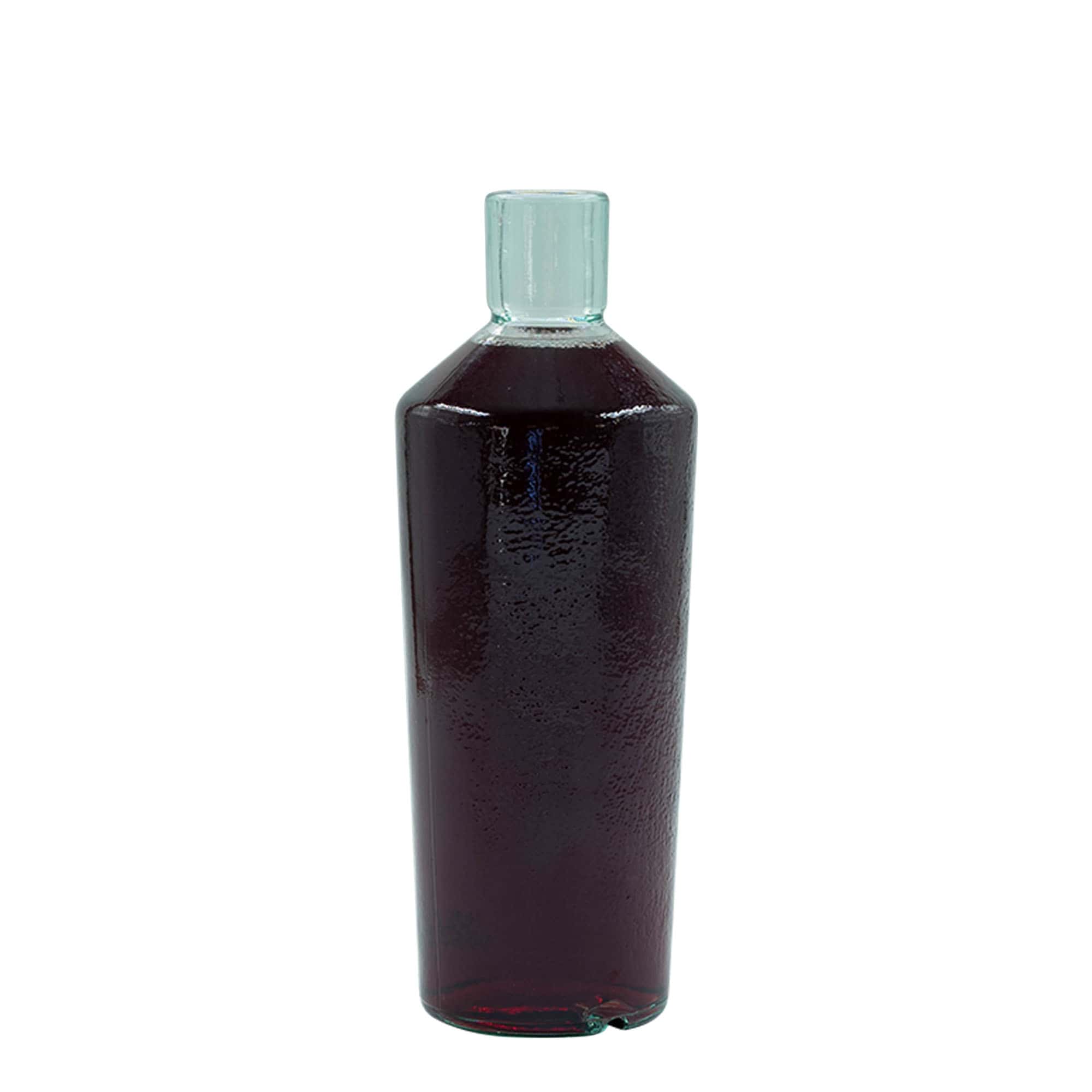 700 ml ručno izrađena staklena boca 'Primal', grlo: pluta