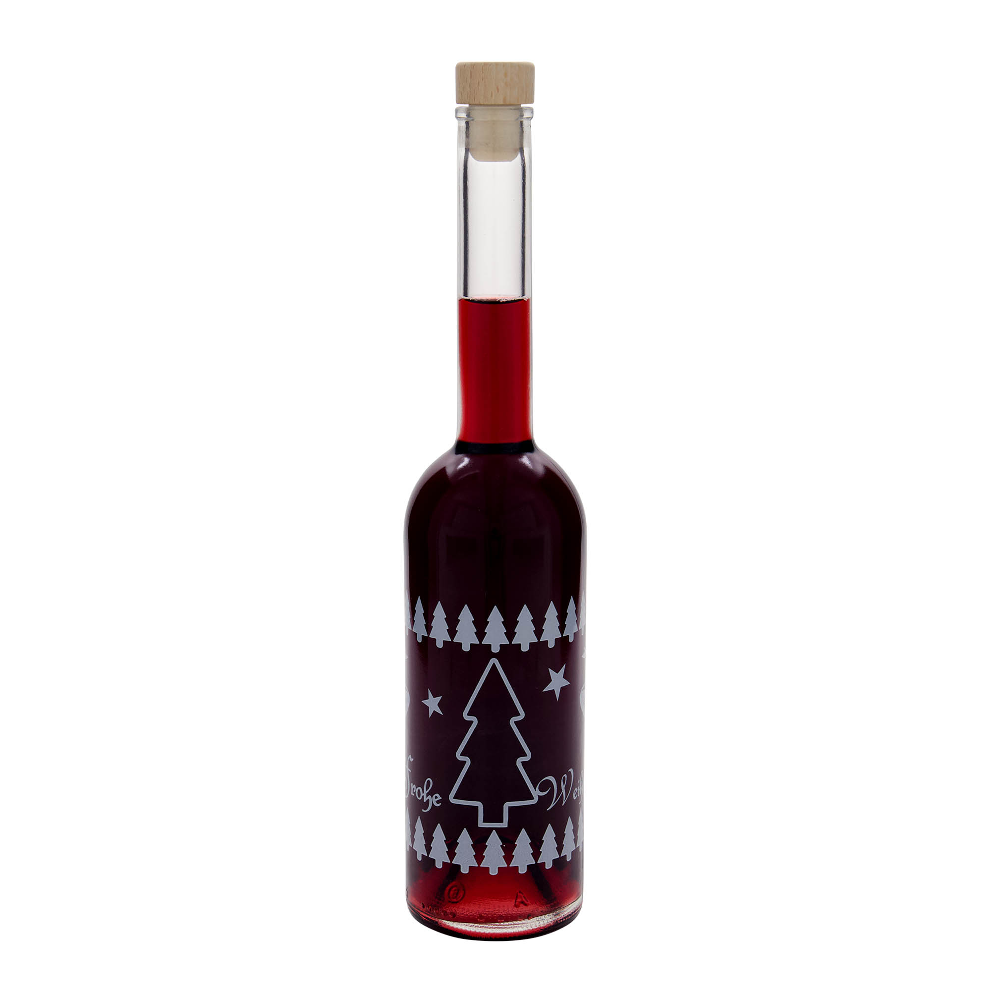 500 ml staklena boca 'Opera', motiv: Klasični Božić, grlo: plutajuća čep 500 ml staklena boca 'Opera', motiv: Klasični Božić, grlo: plutajuća čep