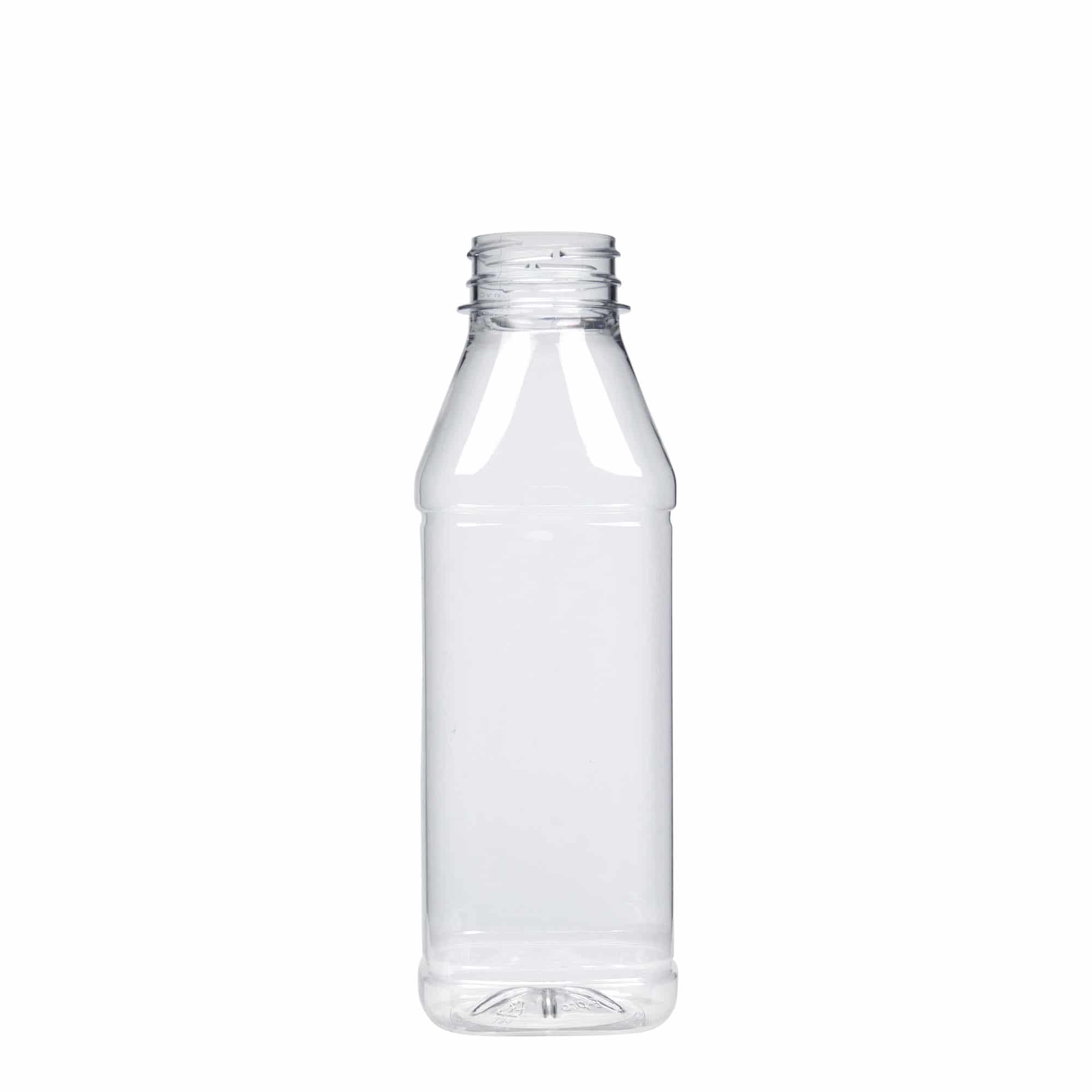 PET boca 500 ml 'Milk and Juice Carré', kvadratna, plastika, otvor: 38 mm PET boca 500 ml 'Milk and Juice Carré', kvadratna, plastika, otvor: 38 mm