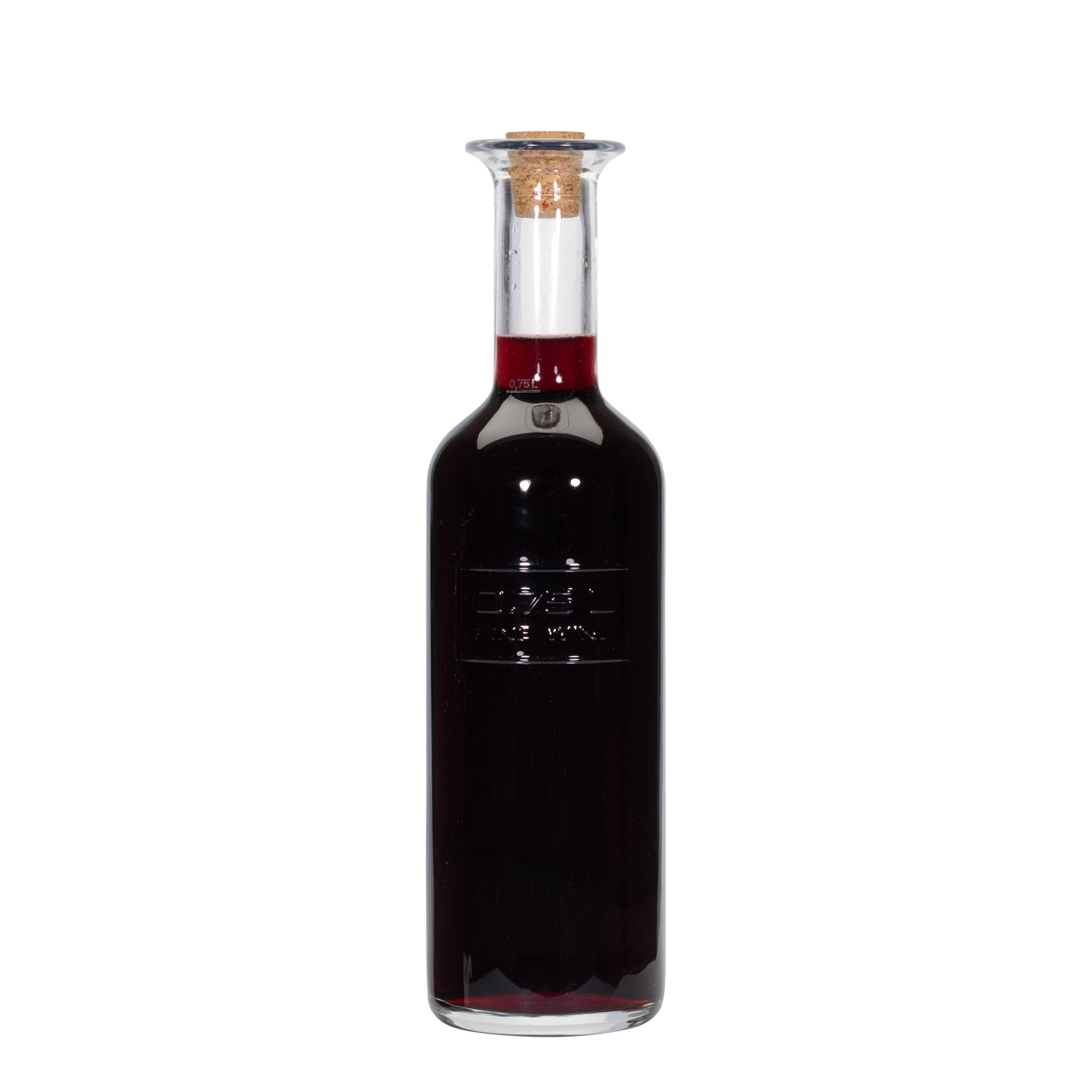 750 ml staklena boca 'Optima Fine Wine', grlo: pluta