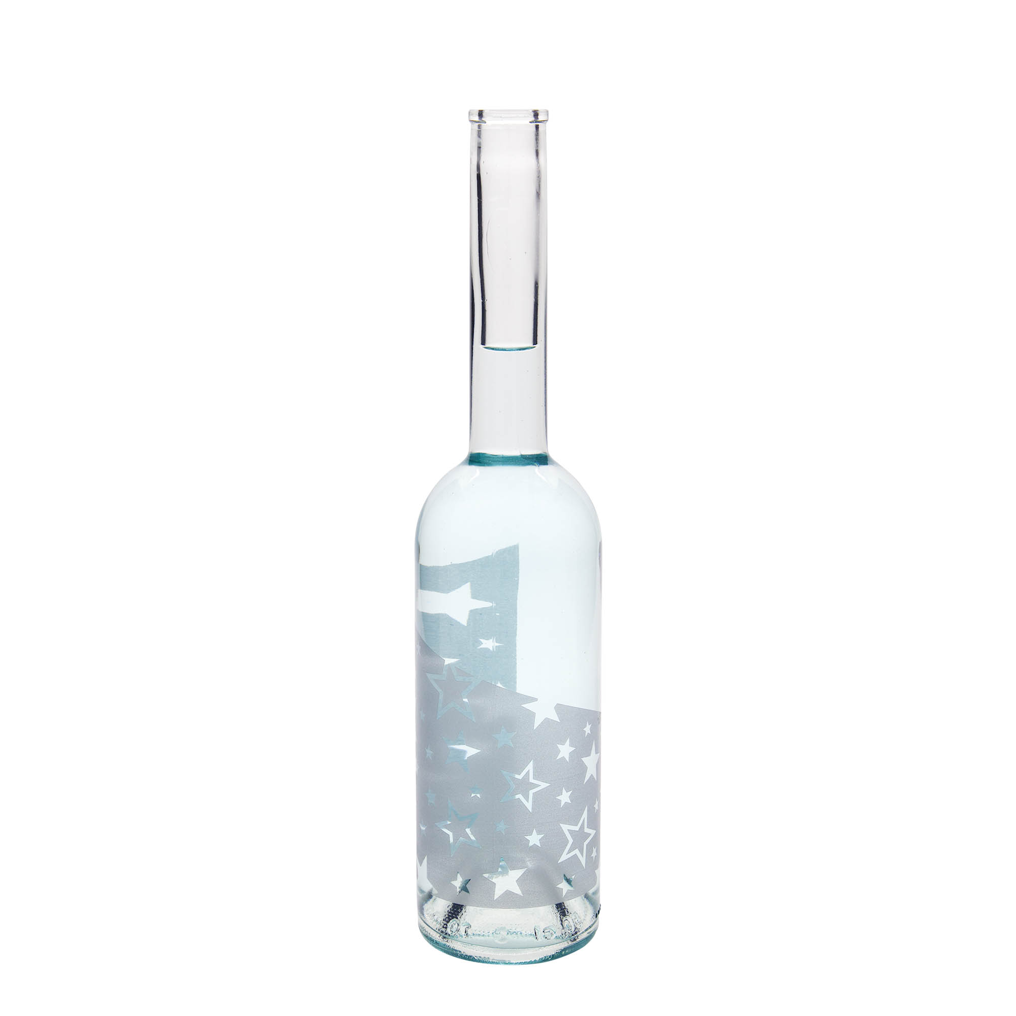500 ml staklena boca 'Opera', motiv: srebrne zvijezde, grlo: pluta 500 ml staklena boca 'Opera', motiv: srebrne zvijezde, grlo: pluta