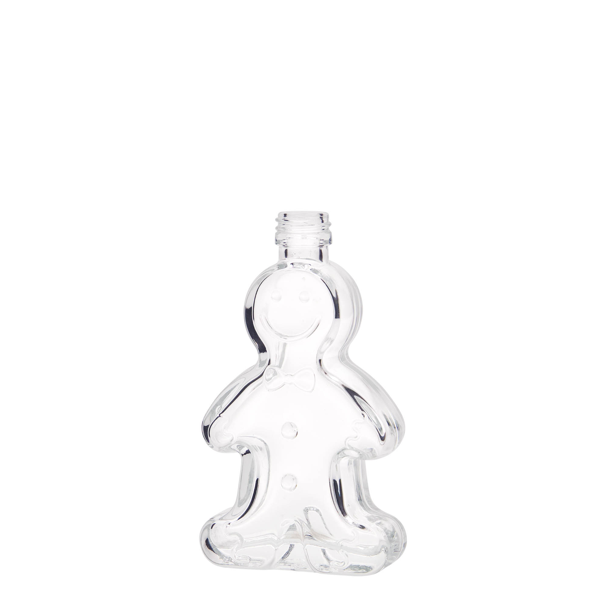 50 ml staklena boca 'Lebkuchenmann', grlo: PP 18