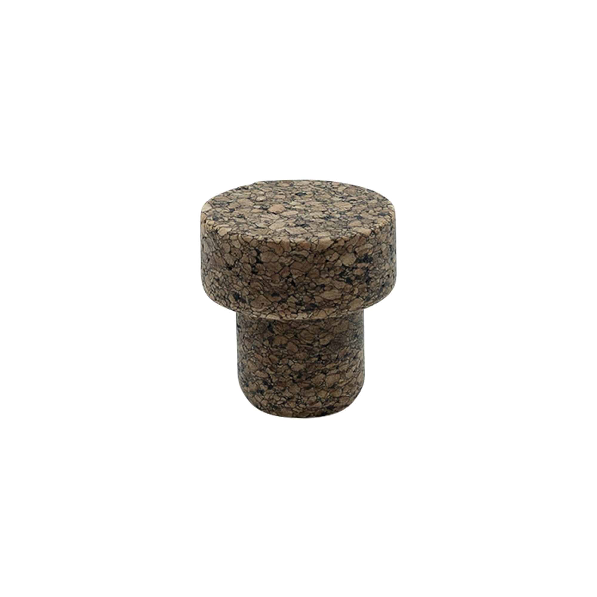 Čep za boce 'Sharp' 22,5 mm, Corkcoal, za otvor: pluta
