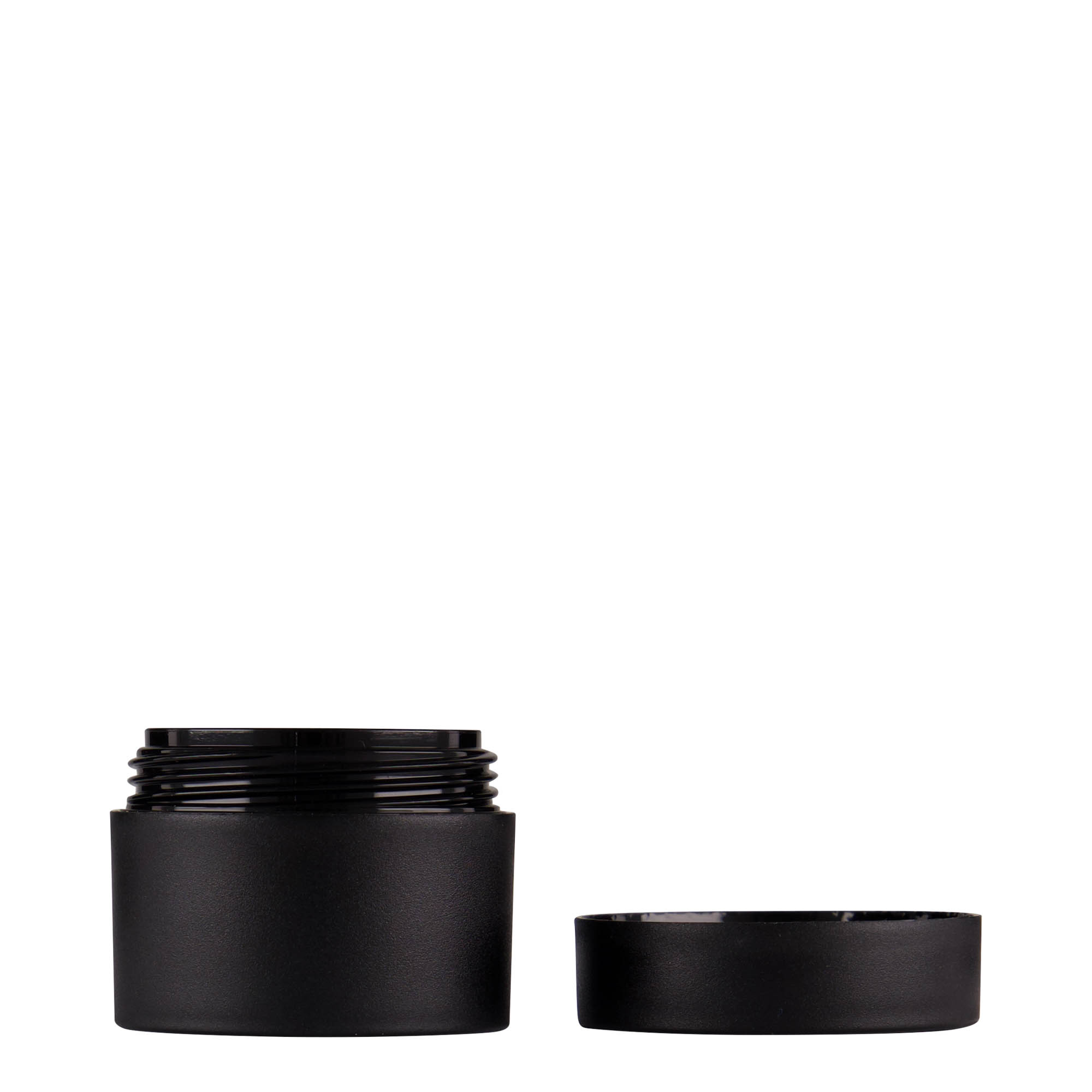 15 ml plastična posuda 'Antonella', PP, crna, otvor: navojni zatvarač