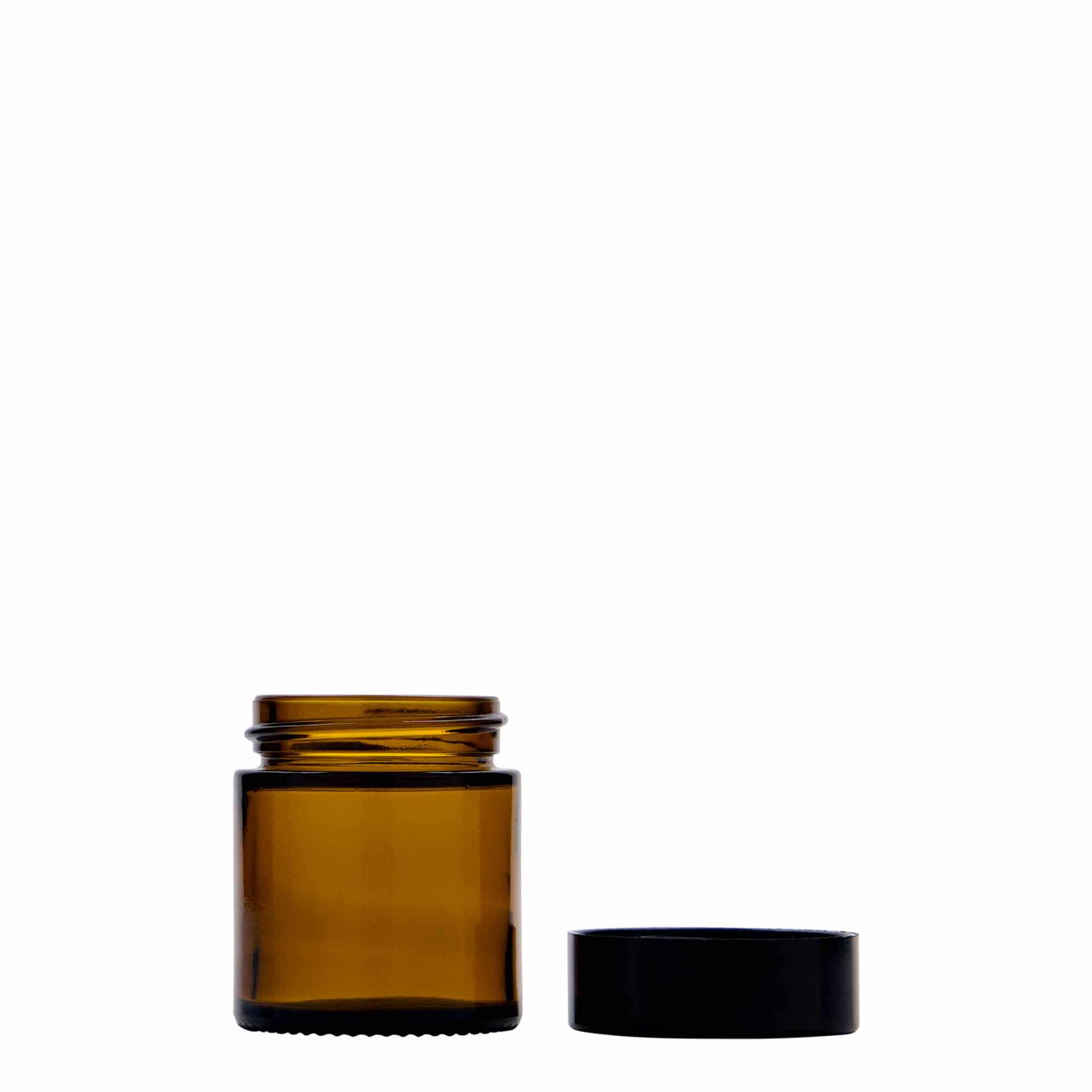 30 ml teglica 'Brown Line', staklo, smeđa, otvor: navojni zatvarač