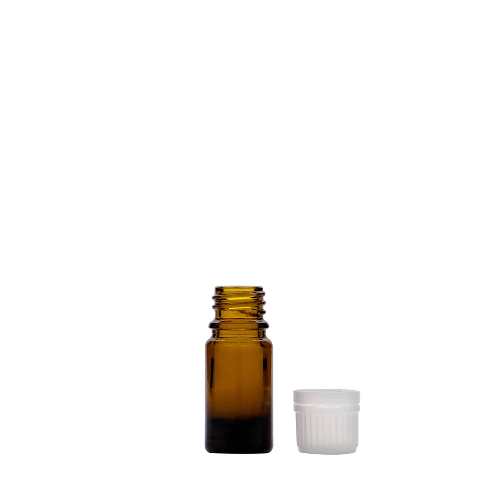 5 ml medicinska bočica, staklena, smeđa, grlo: DIN 18