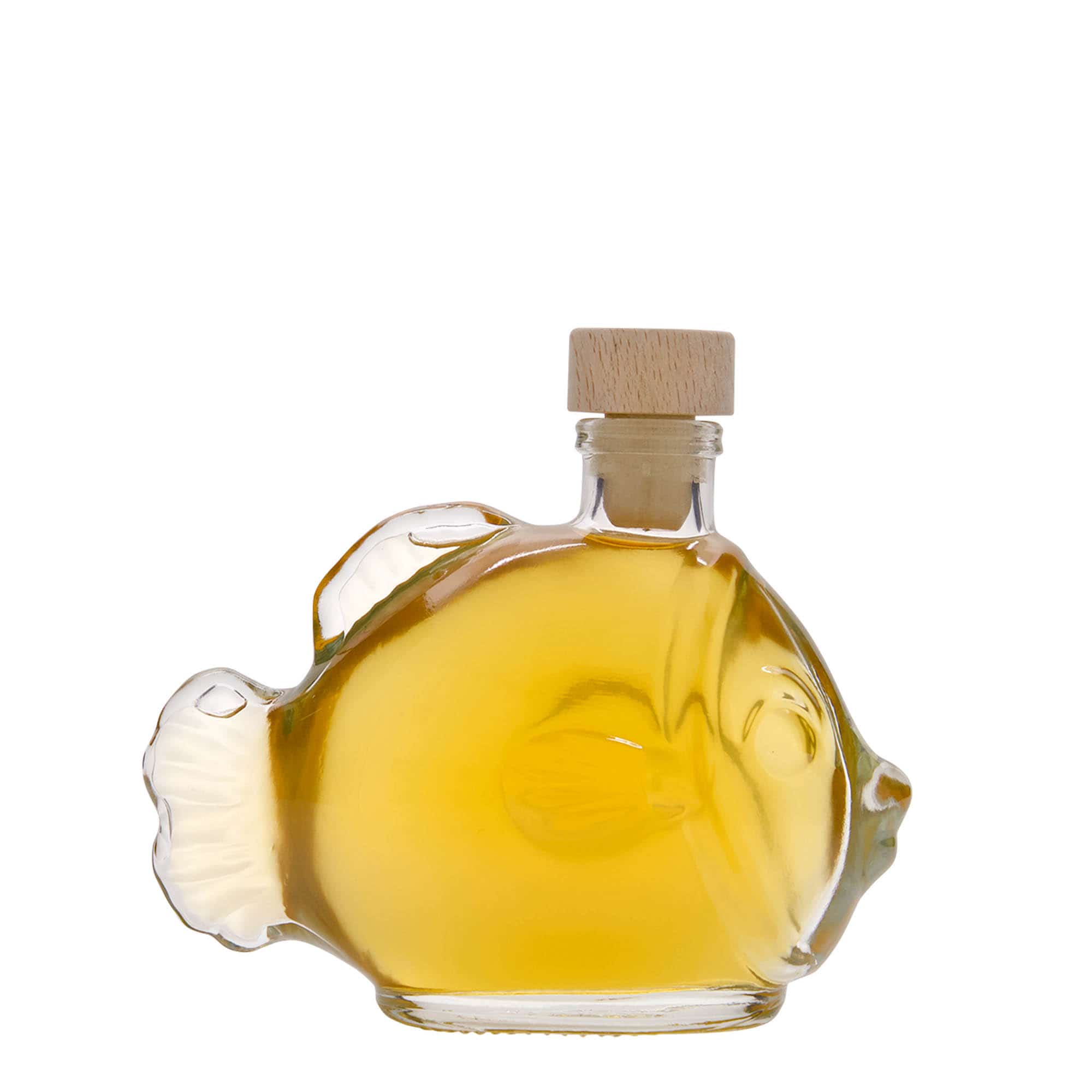 200 ml staklena boca 'Riba', otvor: pluta