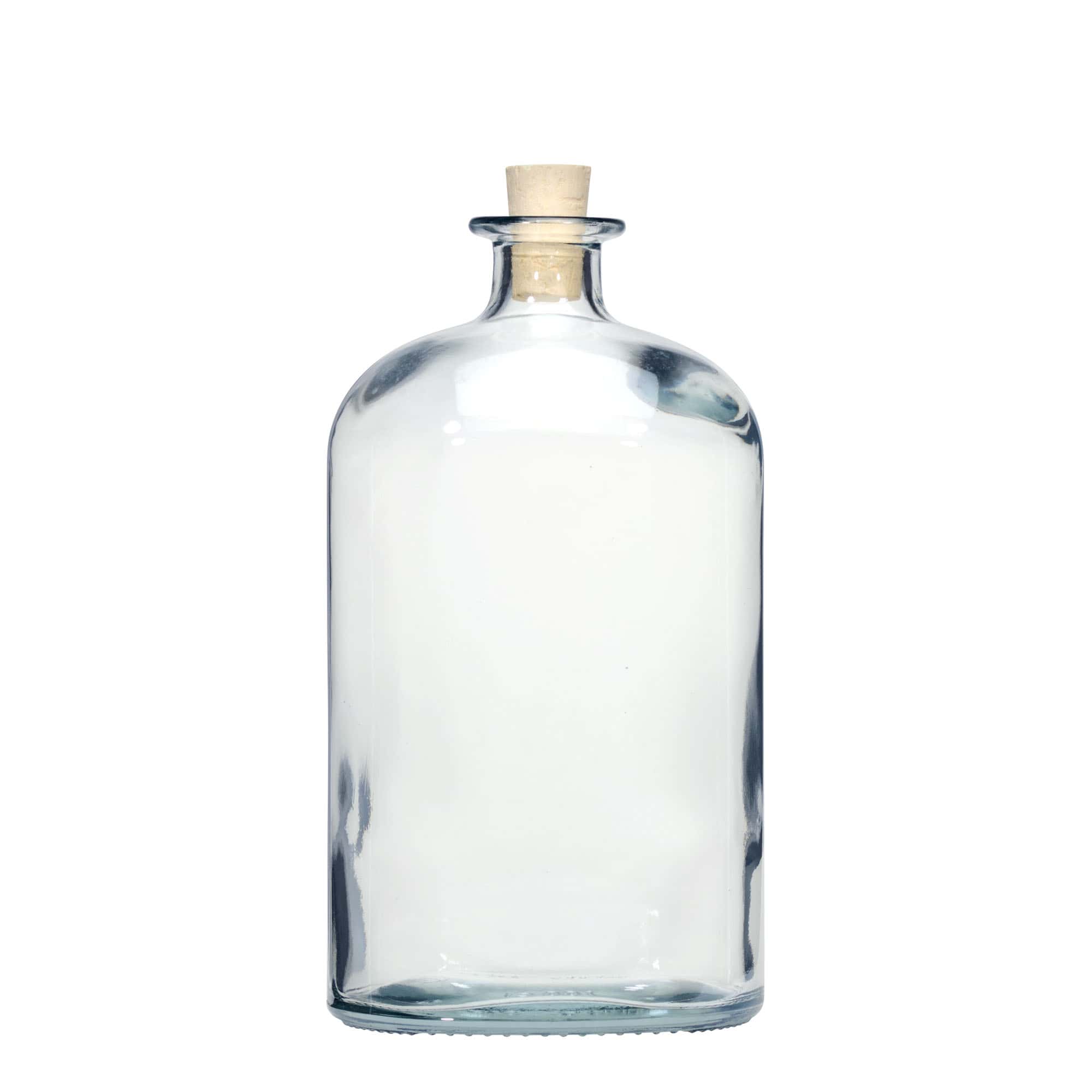 Staklena boca 1000 ml 'Dundee', ovalna, otvor: pluteni čep Staklena boca 1000 ml 'Dundee', ovalna, otvor: pluteni čep