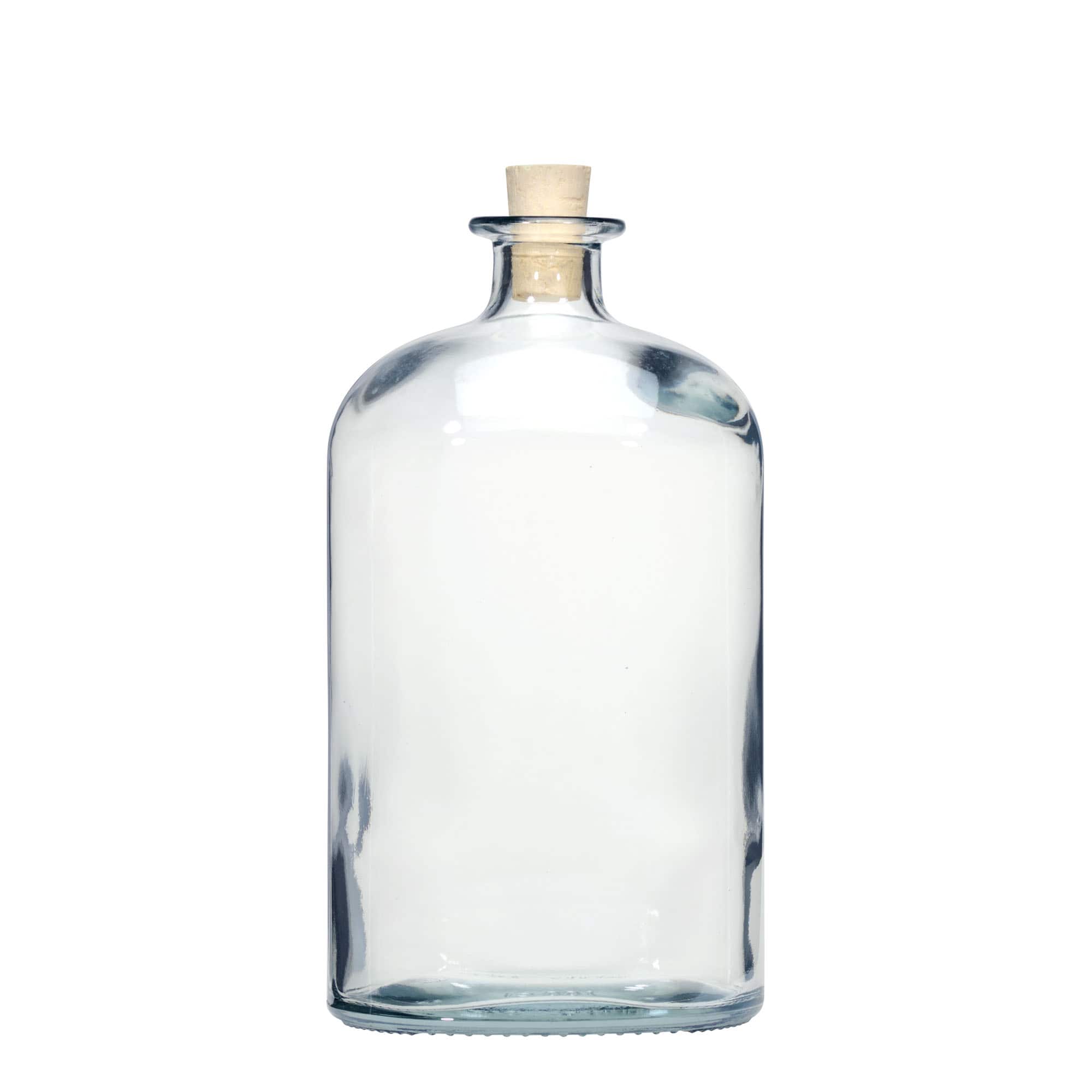 1.000 ml staklena boca 'Dundee', ovalna, otvor: pluta