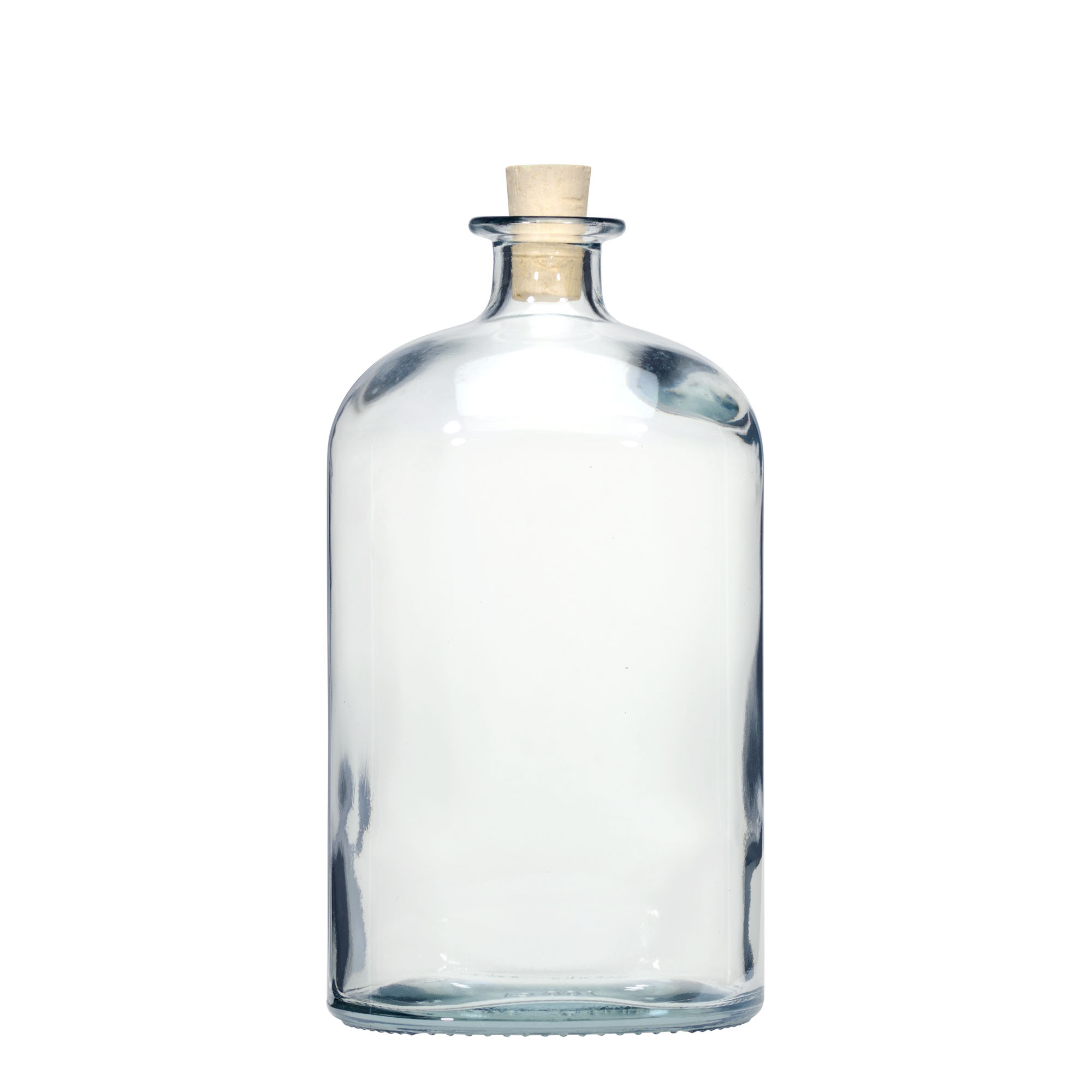 1.000 ml staklena boca 'Dundee', ovalna, otvor: pluta 1.000 ml staklena boca 'Dundee', ovalna, otvor: pluta