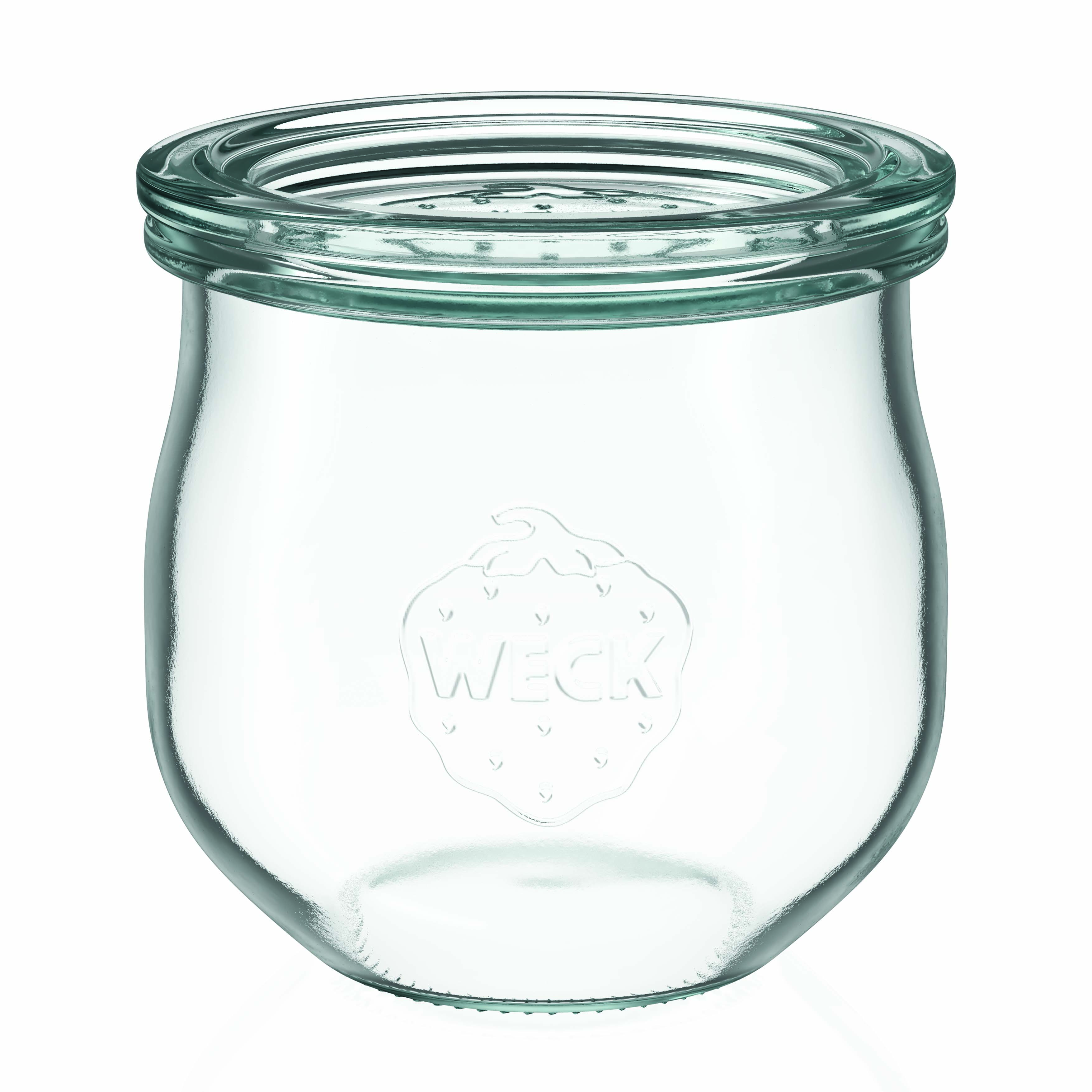 370 ml WECK-tulipanklopa, otvor: okrugli rub