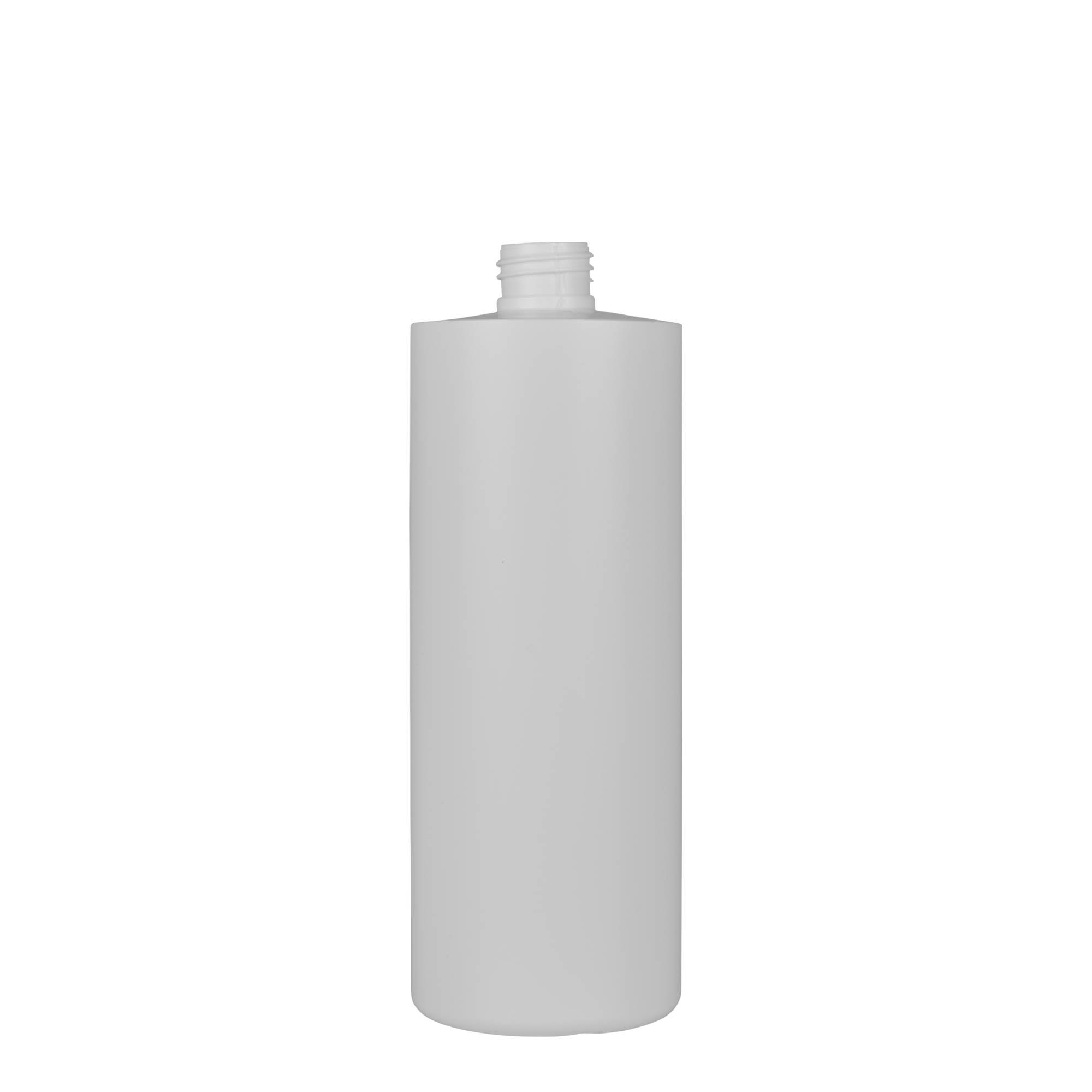 500 ml plastična boca 'Pipe', zelena HDPE, bijela, grlo: 24/410