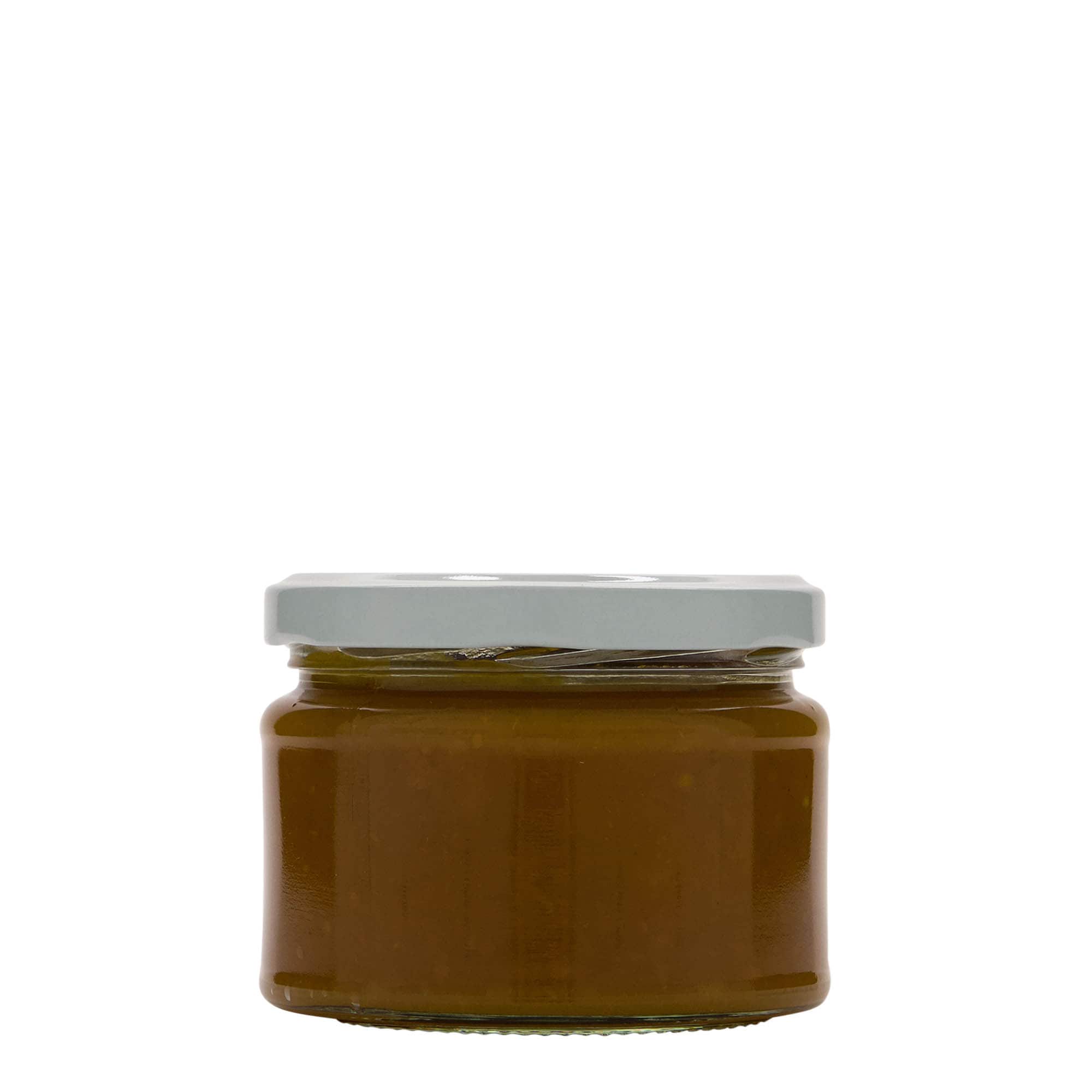 280 ml plosnata okrugla staklenka, otvor: Twist-Off (TO 82)