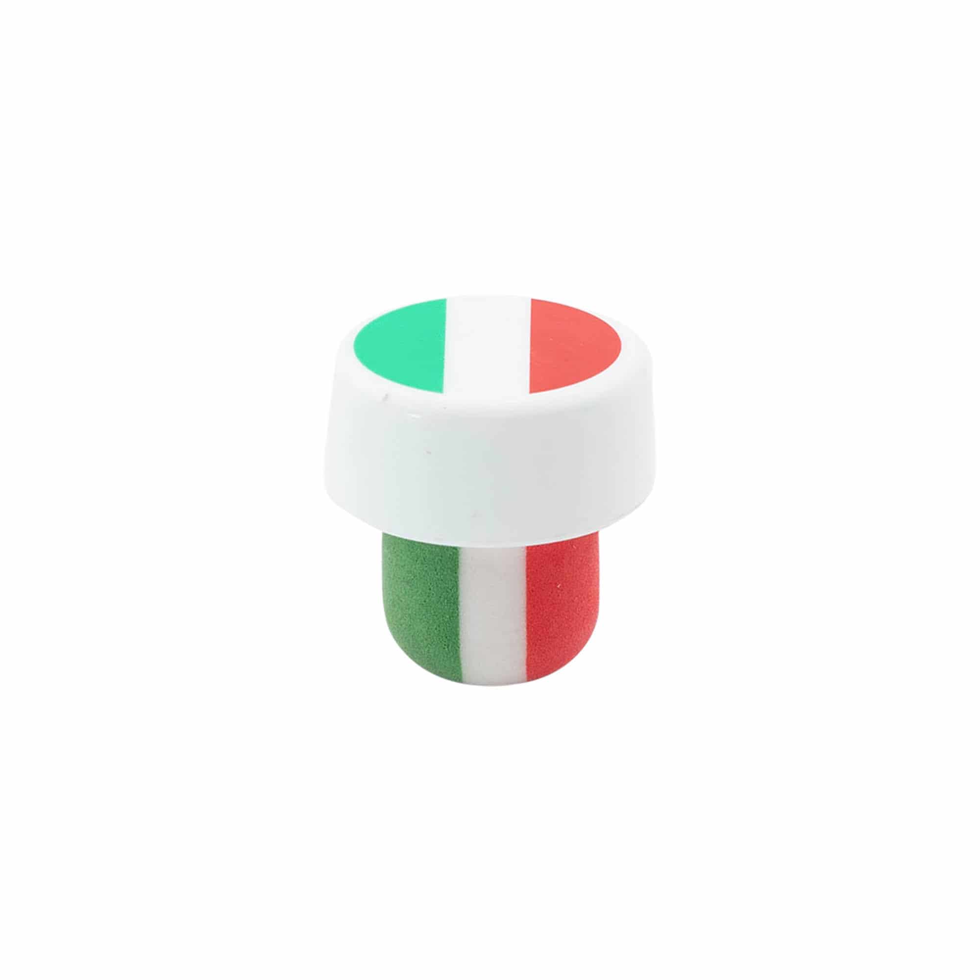 Pluteni čep s glavom 19 mm 'Italija', plastika, više boja, za otvor: pluteni čep Pluteni čep s glavom 19 mm 'Italija', plastika, više boja, za otvor: pluteni čep