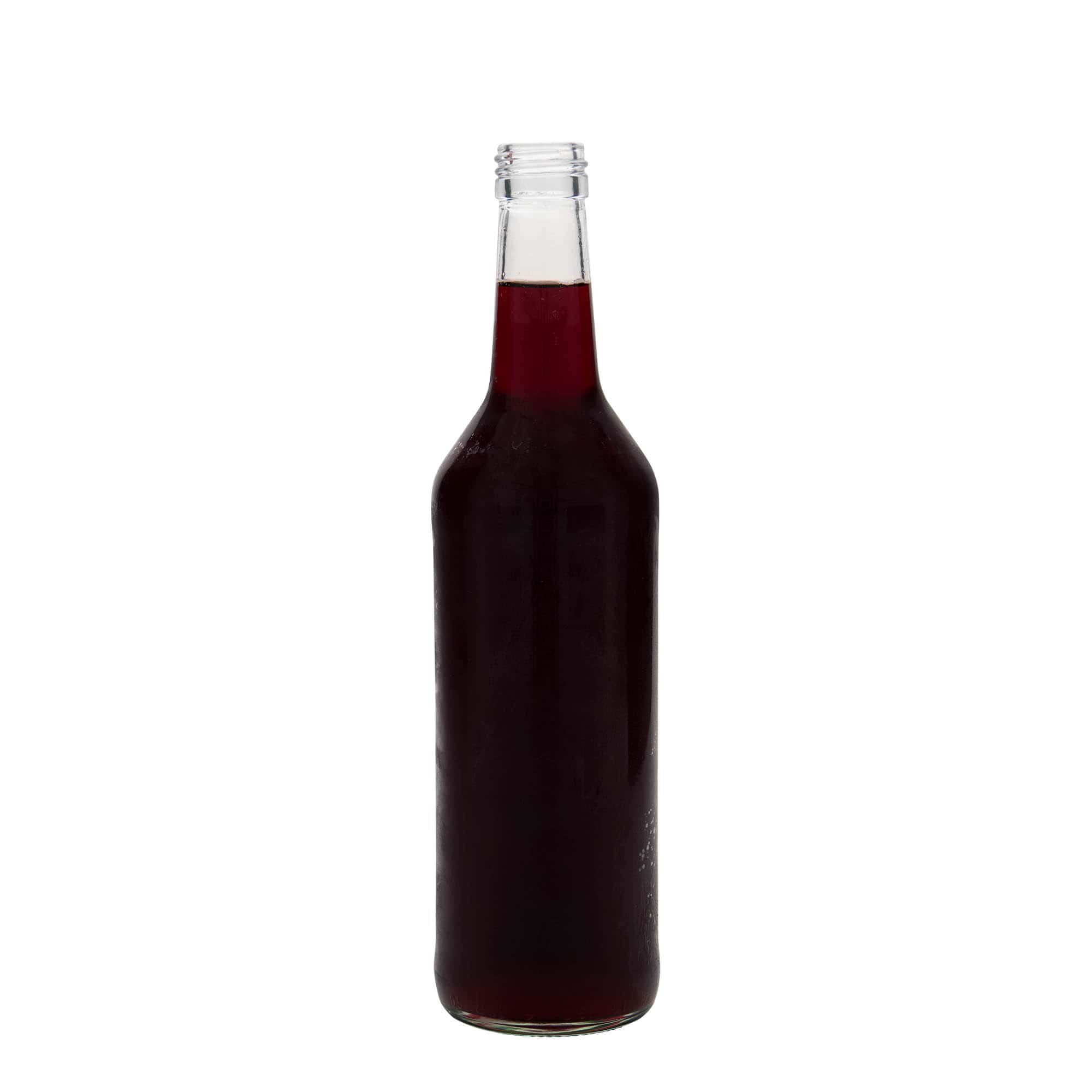 500 ml staklena boca s ravnim vratom, otvor: PP 28