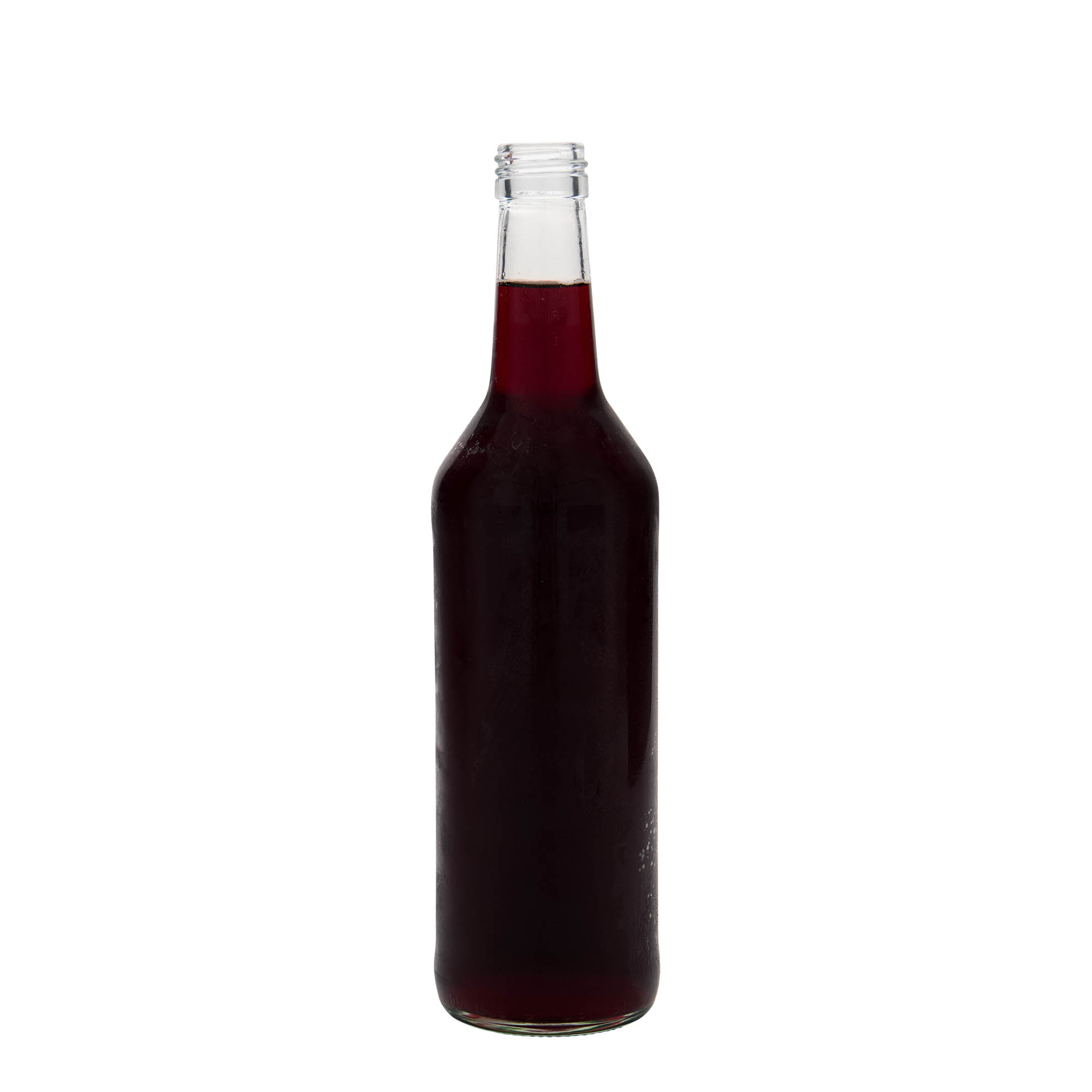 500 ml staklena boca s ravnim vratom, otvor: PP 28