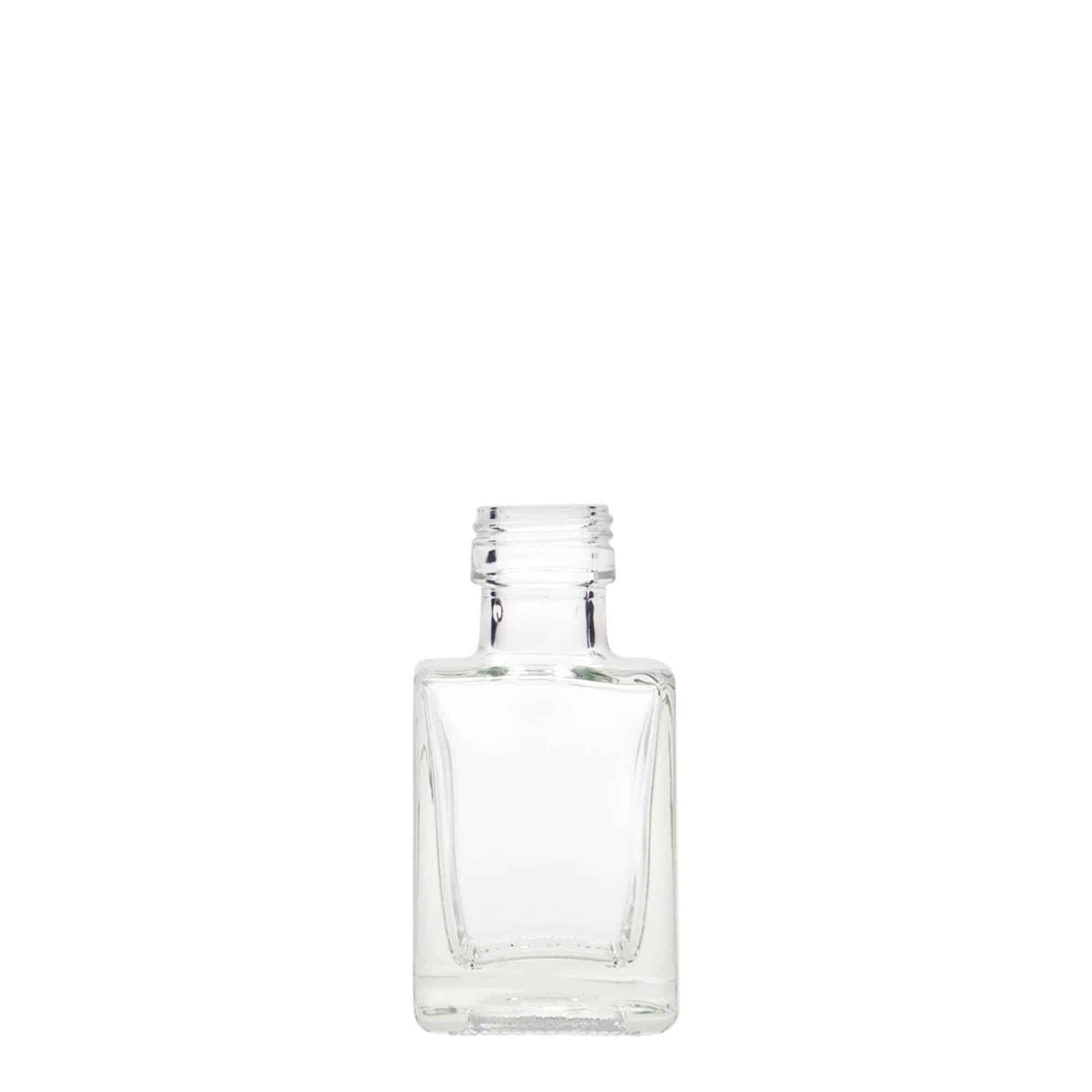 Staklena boca 50 ml 'Cube', kvadratna, otvor: PP 24 Staklena boca 50 ml 'Cube', kvadratna, otvor: PP 24