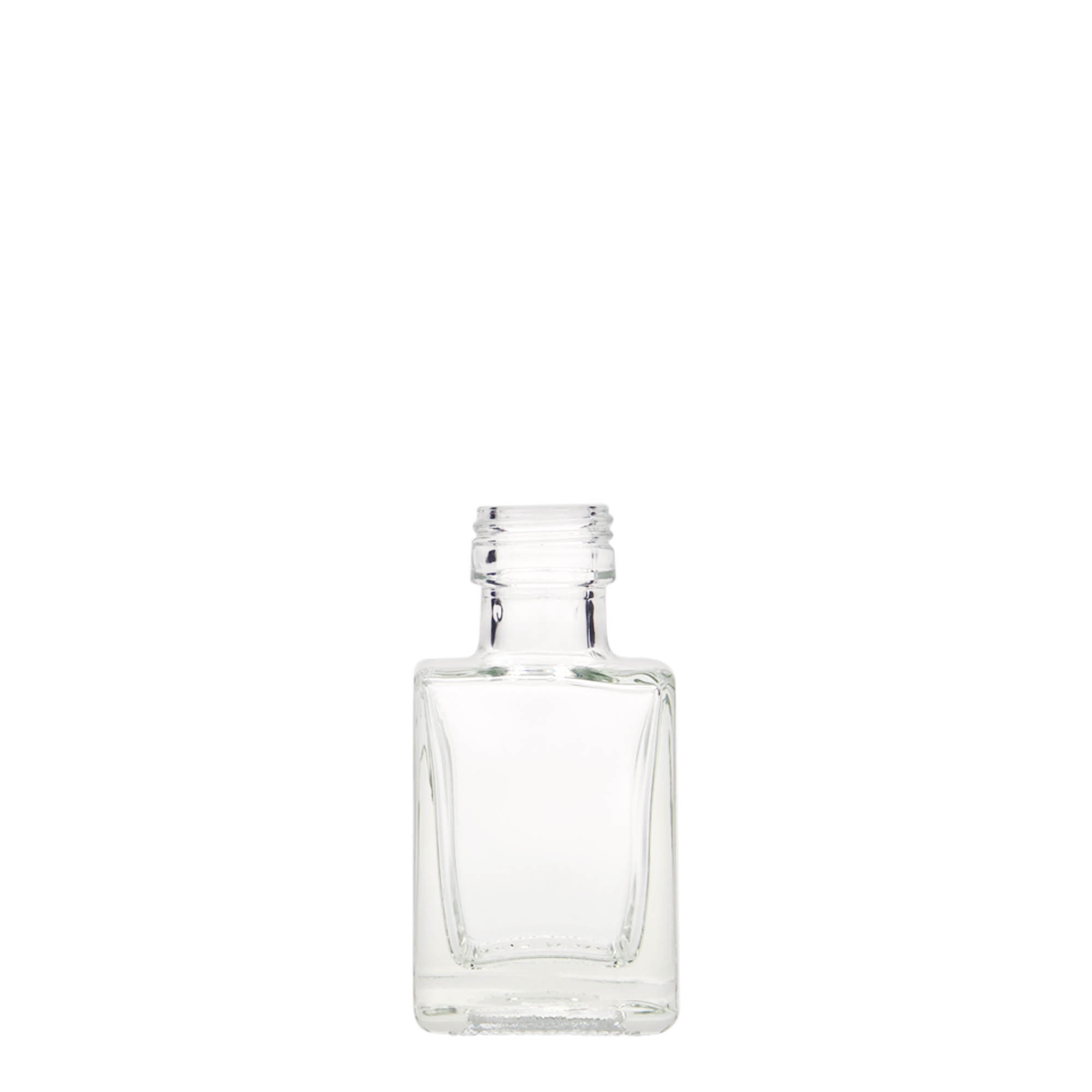Staklena boca 50 ml 'Cube', kvadratna, otvor: PP 24