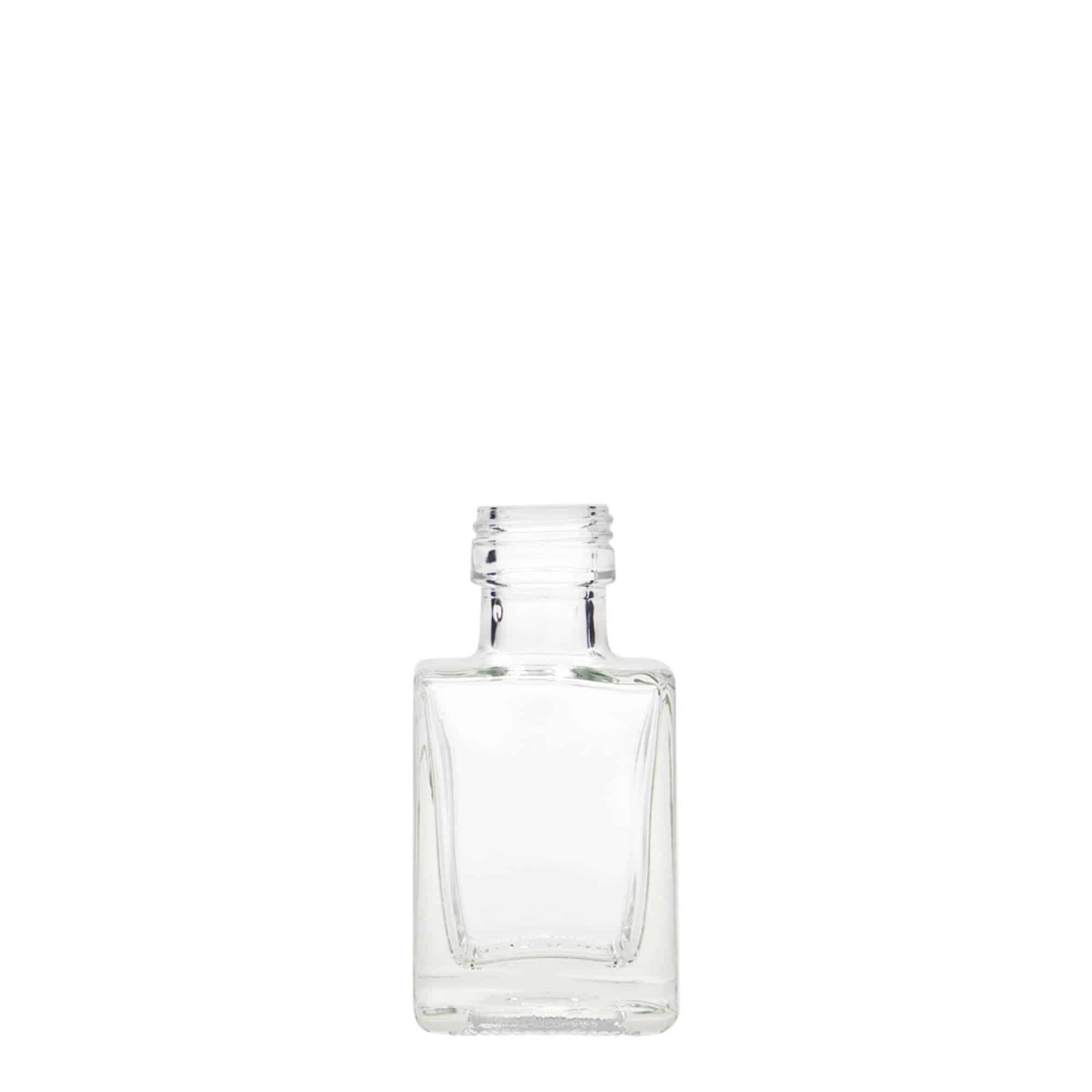 50 ml staklena boca 'Cube', kvadratna, grlo: PP 24