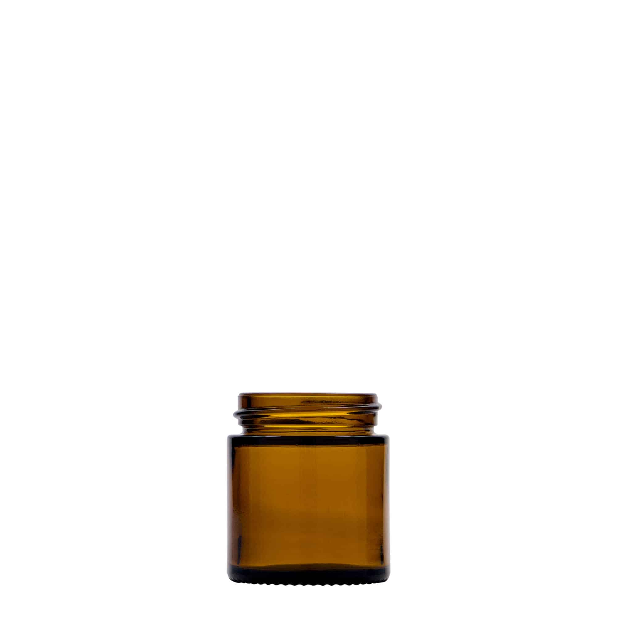 30 ml teglica 'Brown Line', staklo, smeđa, otvor: navojni zatvarač