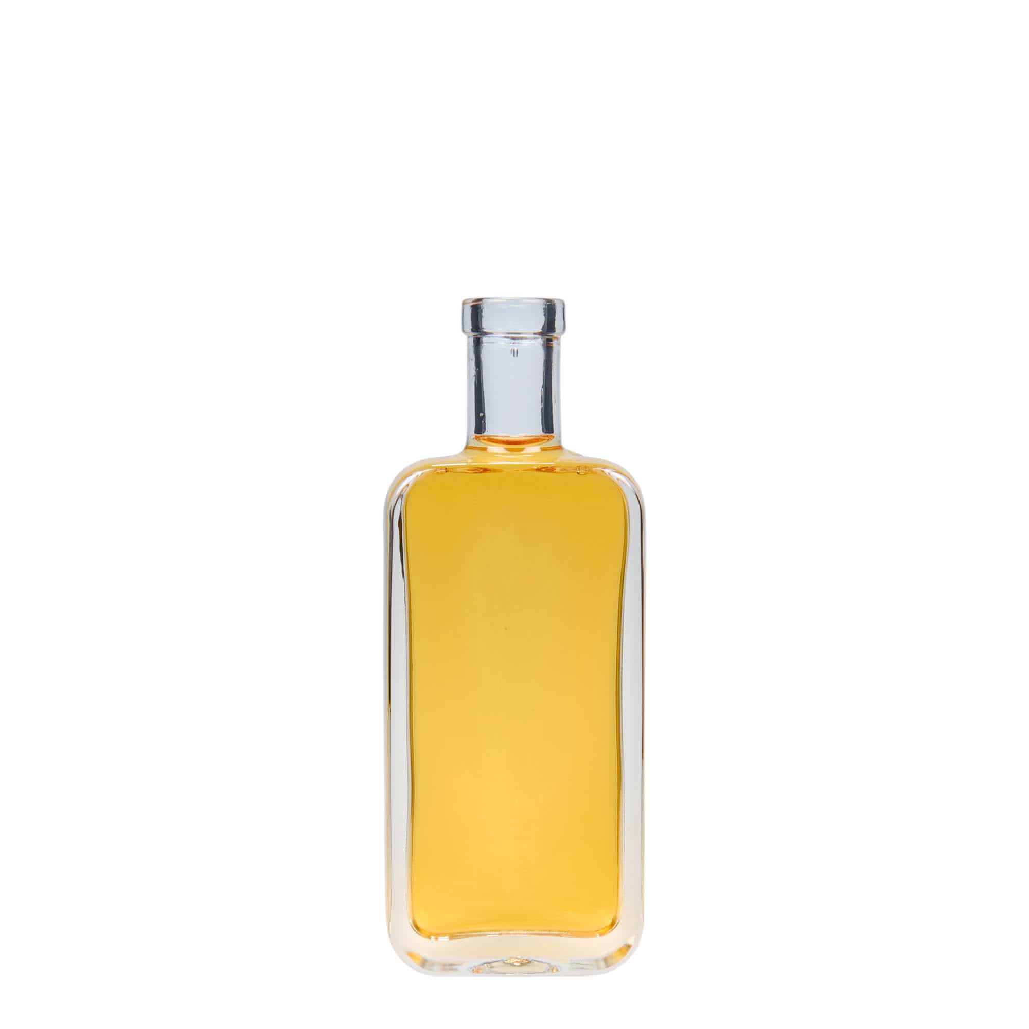 100 ml staklena boca 'Nice', pravokutna, grlo: pluta